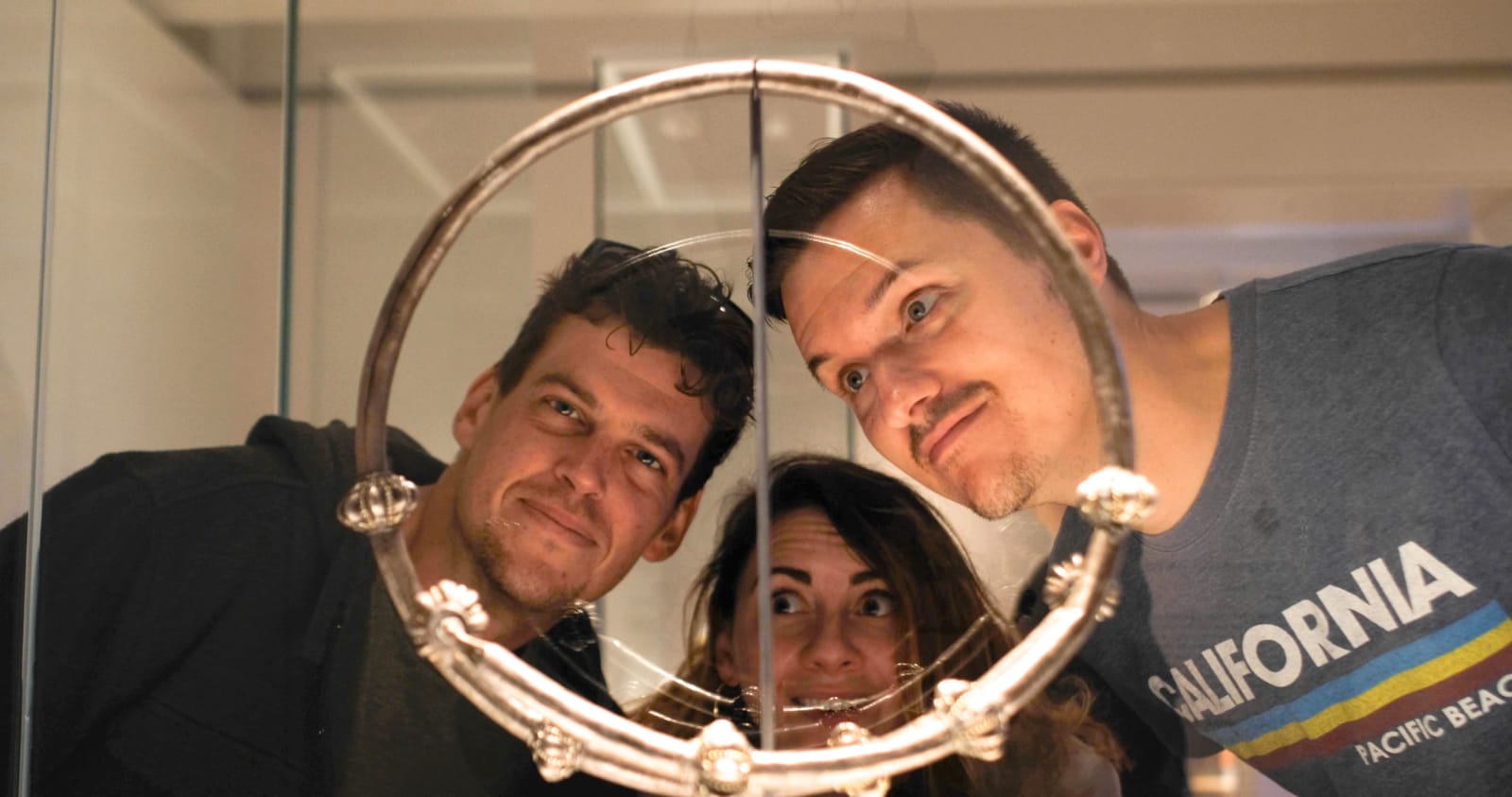 Joe, Raven and Julian ponder the meaning of art in the Hermitage Museum, Amsterdam. Photo by David Cenzer.