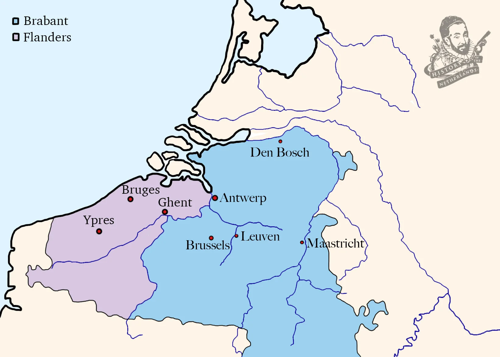 Map of the southern lowlands, by David Cenzer.