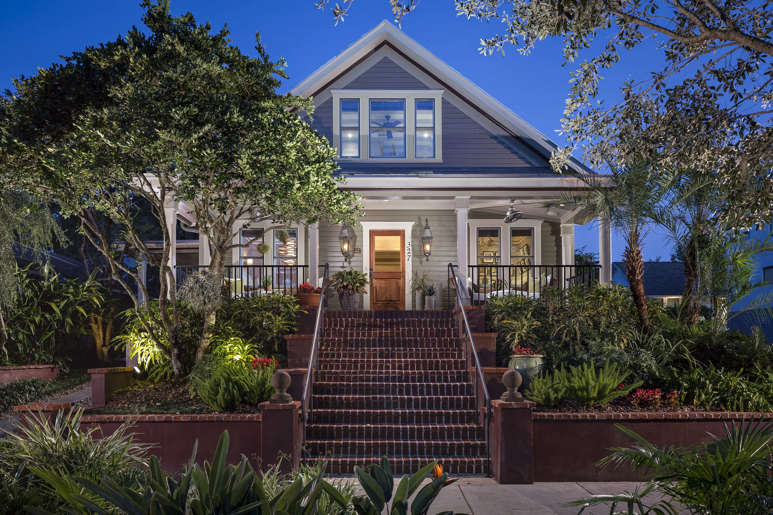 Twilight Front Elevation