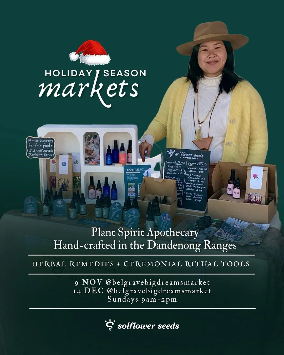 Delighted to be rejoining @belgravebigdreamsmarket again to spread some community holiday cheer! 🙃🥂🎄👯&zwj;♀️

Come and have a chat about all things plant spirit energy healing. We love to share our wealth of knowledge and passion in creating eart