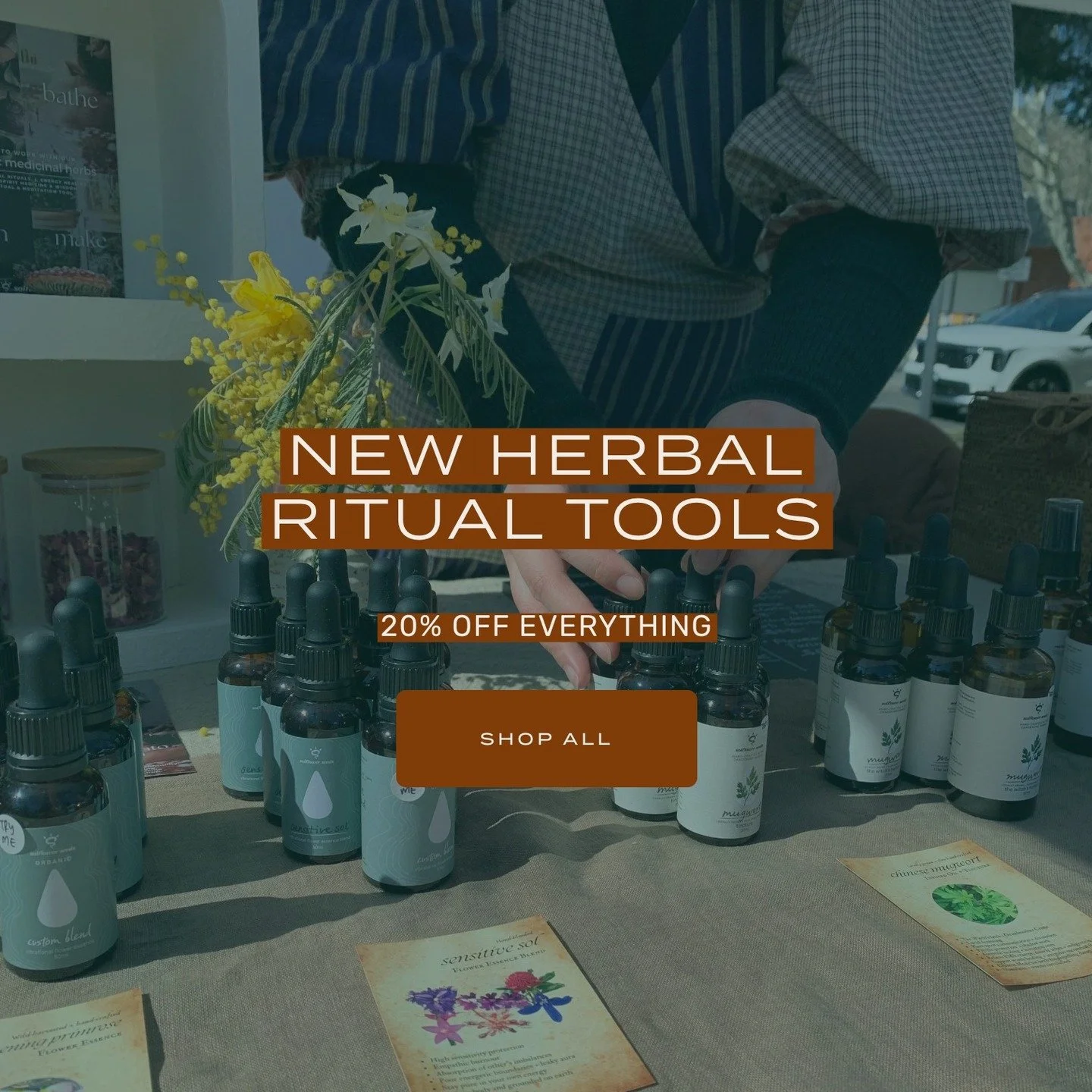 Our new range of herbal ritual tools is now available online! 🌿 To celebrate we're giving 20% OFF EVERYTHING in the Apothecary.

🧦❄️ Perfect stocking stuffers for your witchy friends or for supporting deeper spiritual connection with the plant worl