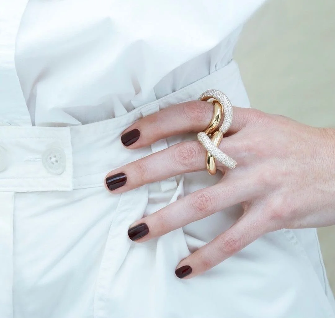 Via @engelbertstockholm Loop ring and Infinity ring styled by @brokenenglishjewelry ✨