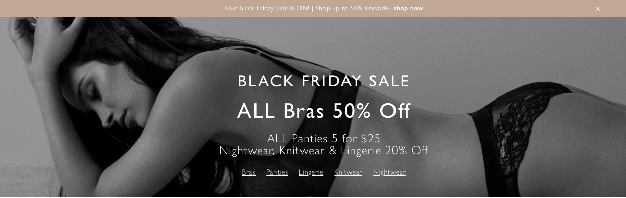 The best Lingerie brand  a Black Friday SALE !!!パリで出会ったイタリアンランジェリーブランドが半額セール中！