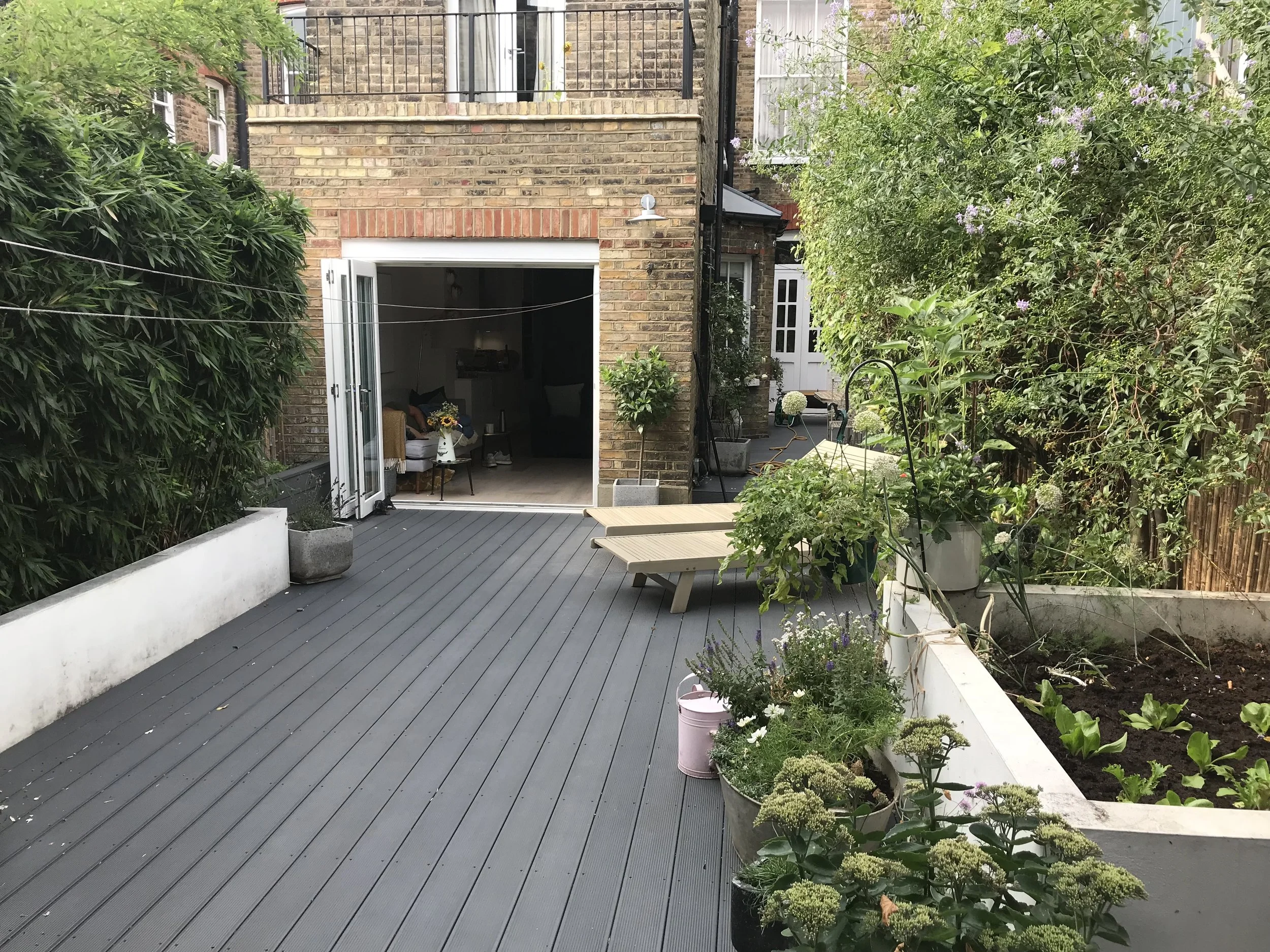 COMPLETED - RAISED PLANTERS WITH RENDERED WALLS