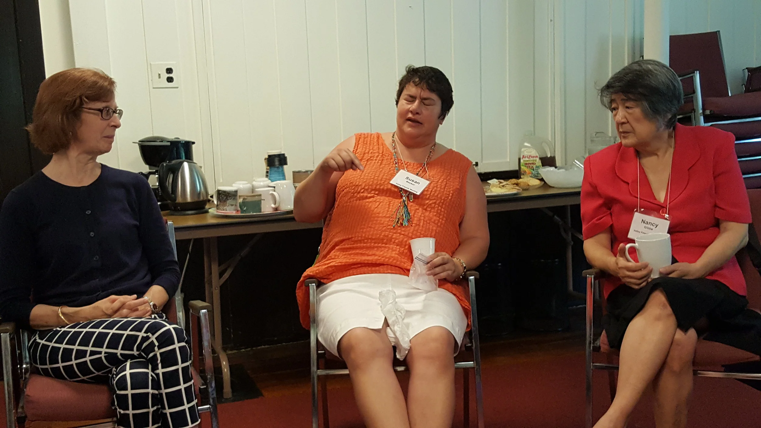Susan explained her re-purposed rosary beads.