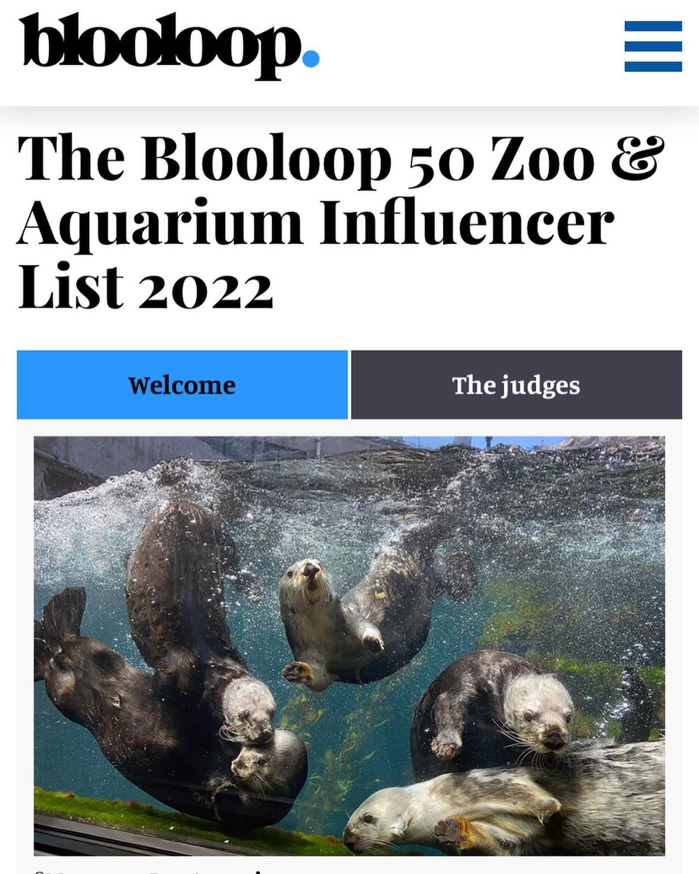 Am I shamelessly sharing this post in the hopes that you will nominate me for the Blooloop 50 Zoo and Aquarium Influencer List 2022? Yes. Do it you cowards.

Alternatively, nominate someone else! I&rsquo;ve already nominated @connorljd and @theonlyja