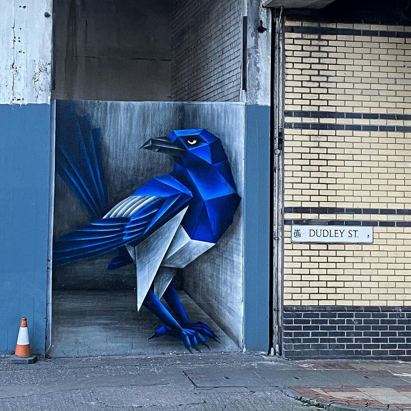 I struggled so hard to convince my brain that this magpie by @annatomix in Birmingham was street art and not actually 3D&hellip; 🤯 

I really love murals like this that are related to nature, I feel like it connects people in urban areas with the wi