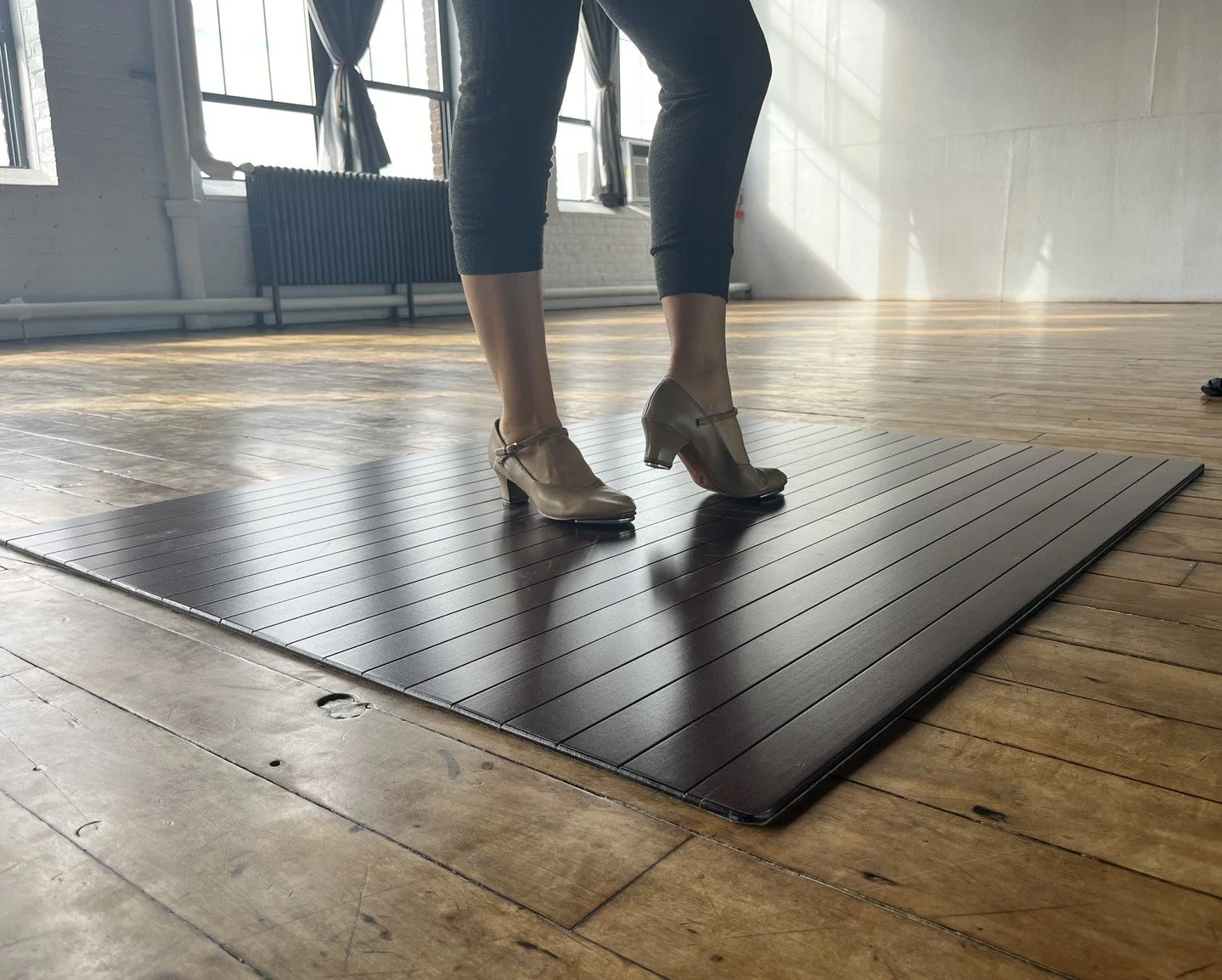 Did you know we have a tap board? Tappers, Flamenco dancers, come groove at Green Space!