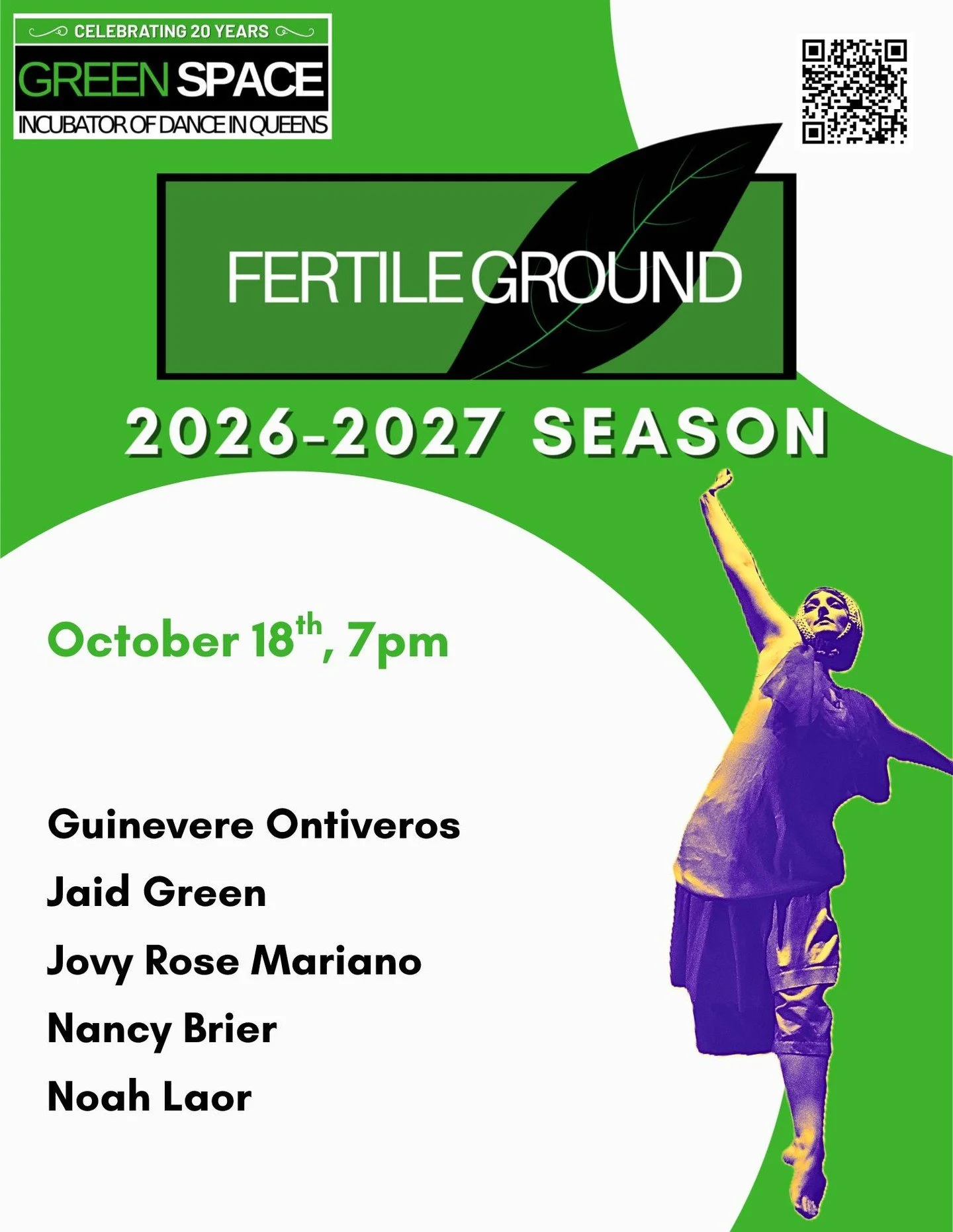 Join us for October Fertile Ground! Featuring work by:

Guinevere Ontiveros
Jaid Green
Jovy Rose Mariano
Nancy Brier
Noah Laor 

Fertile Ground is a NON-CURATED showcase for emerging and/or established artists. The evening consists of work shown by s