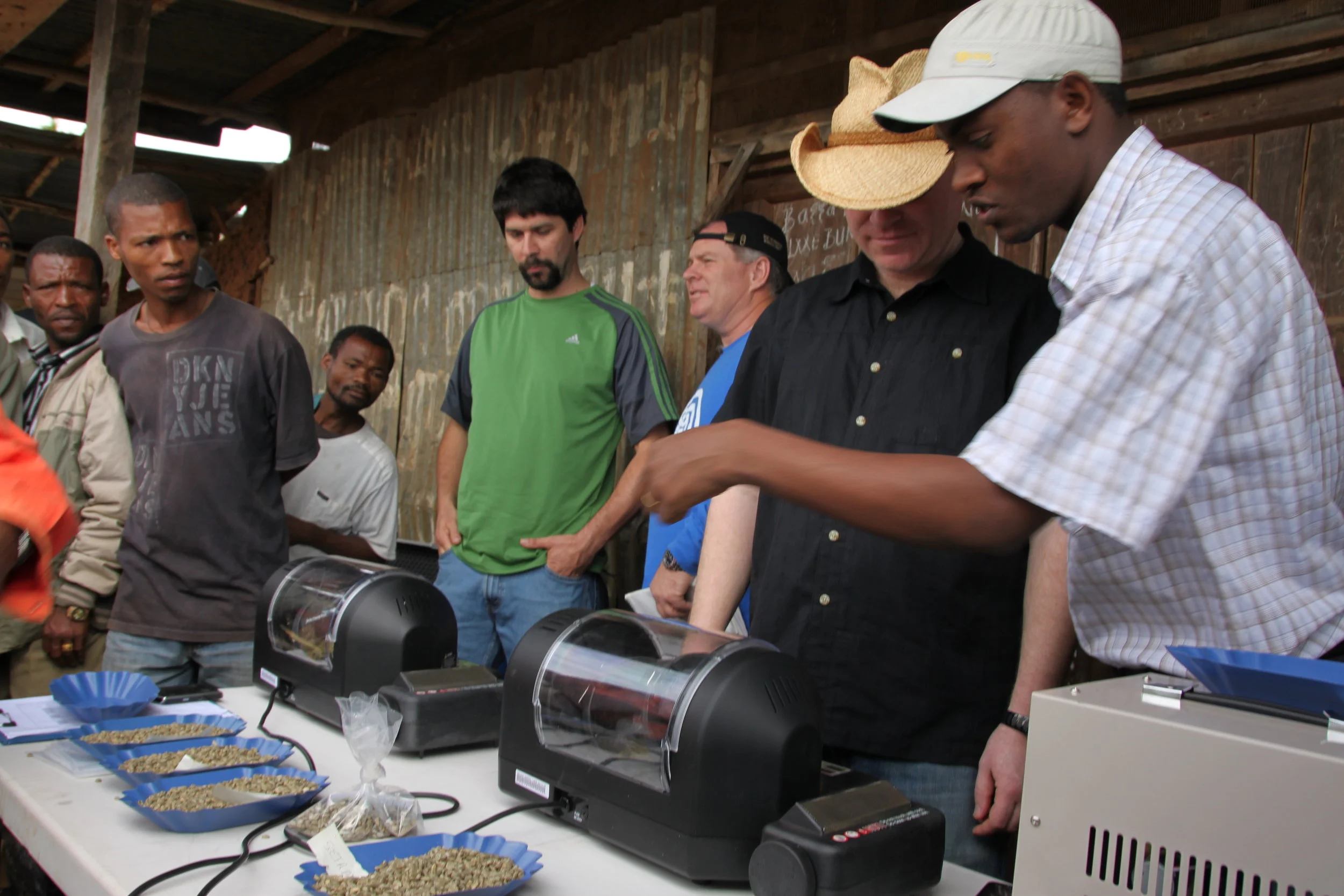 Roasting coffee in Ethiopia Feb 2010