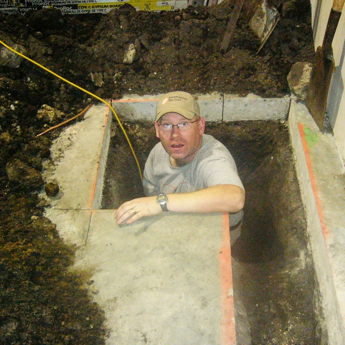 Digging a fricken hole!
