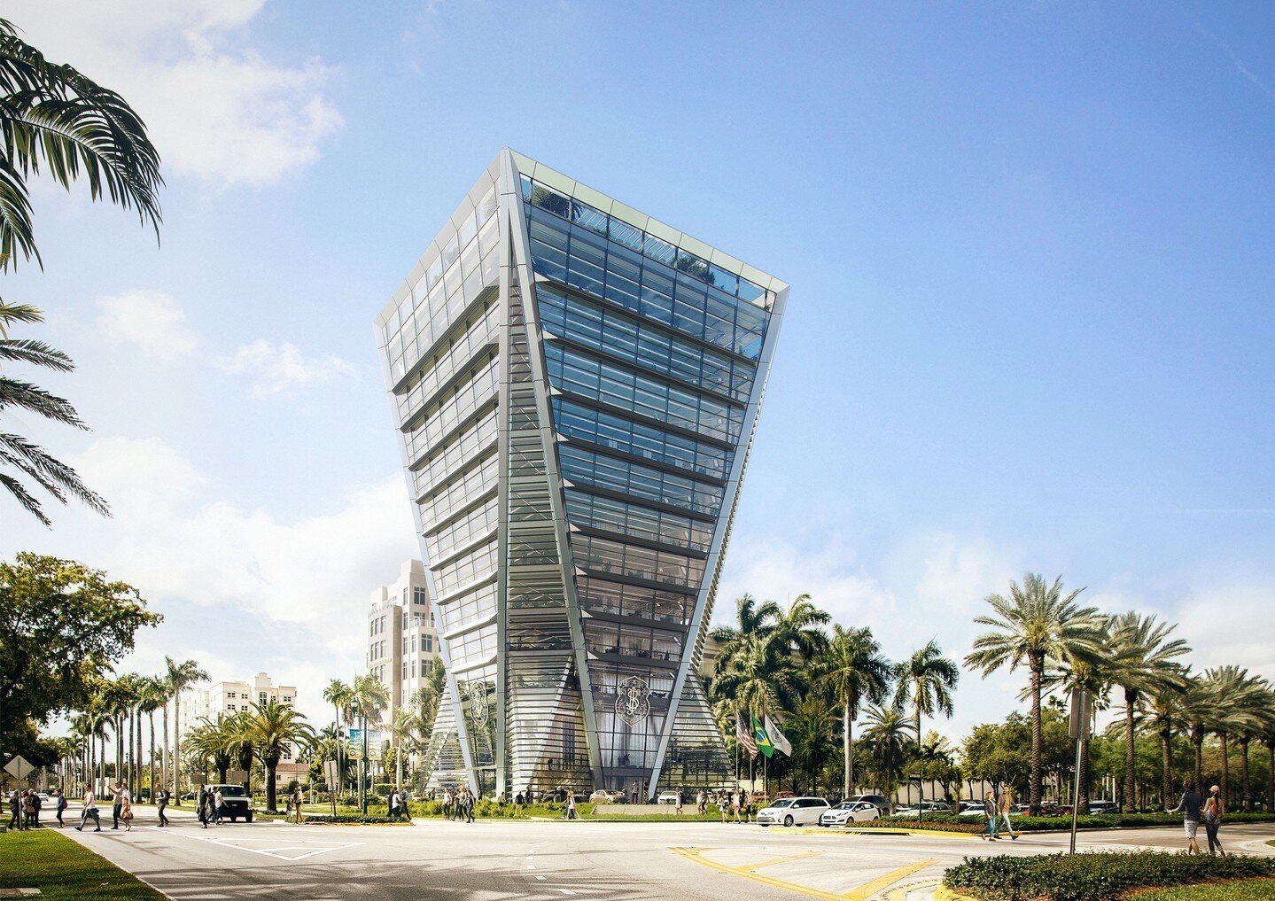 Following the demolition of the 3-story office building, which was built in 1991, site work is now underway!  Designed by @fosterandpartners with @odparchitects as Architect of Record,  3050 Aventura will serve as the new headquarters for Safra Natio