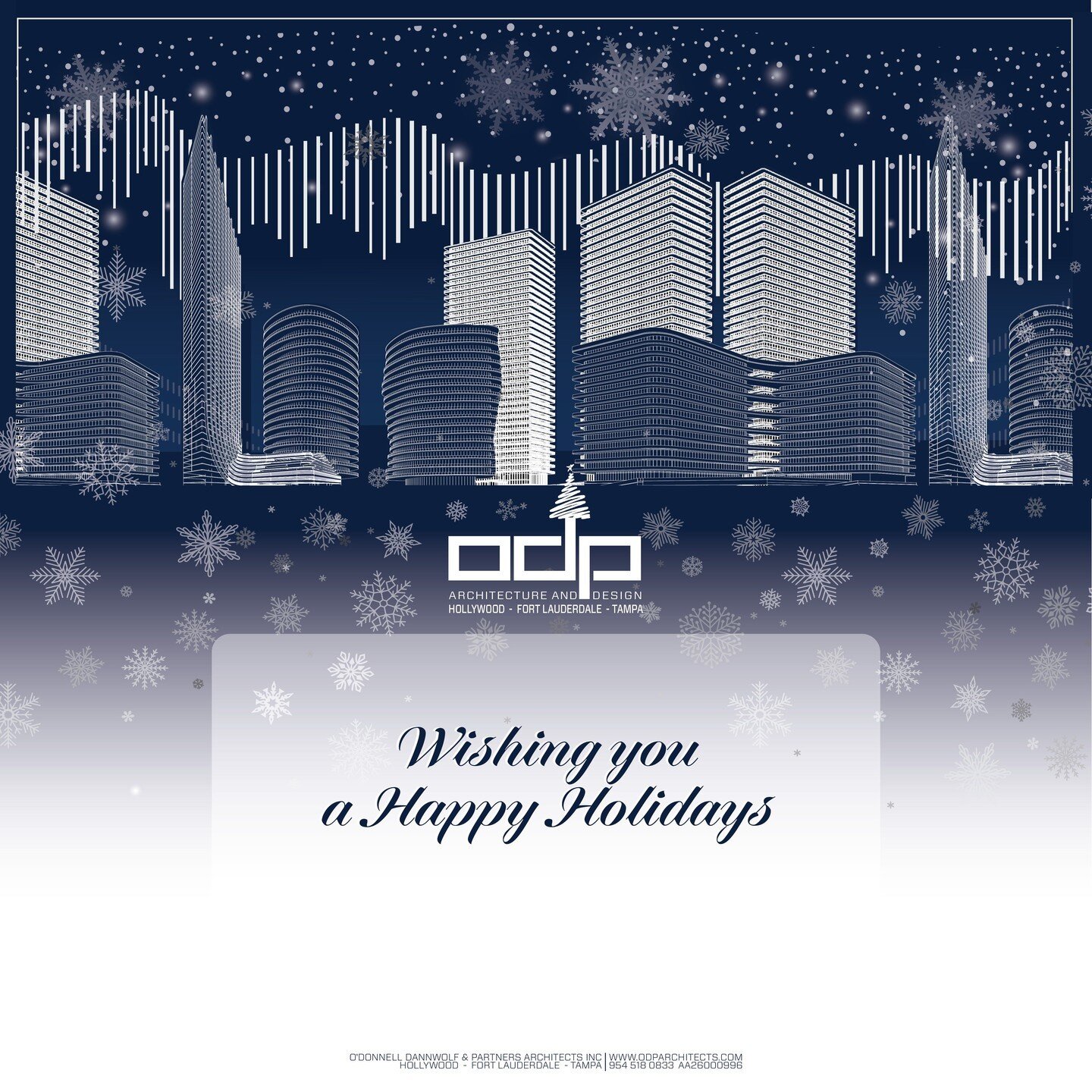 From all of us at ODP Architecture &amp; Design, we thank you for doing business with us and wish you a wonderful Christmas and a happy holiday season. 

#lifeatodp #seasonsgreetings #grateful