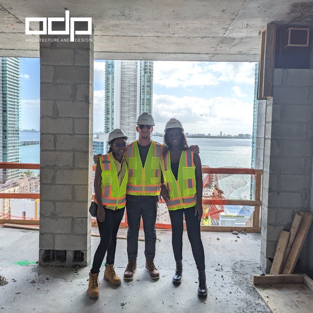 Our project team structure is unique &ndash; team members assigned to a project get to work though all phases of the project - which means going on-site to check progress at 29th &amp; Biscayne!

#lifeatodp #Miamiskyline #Miamiarchitecture