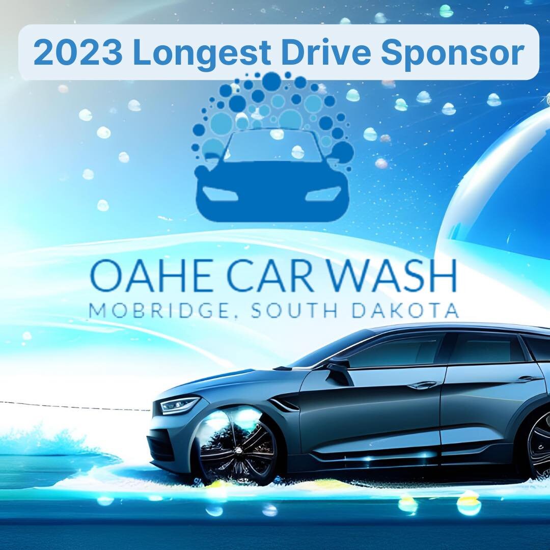 Thank you to long time and new 2023 Longest Drive Sponsor Oahe Car Wash.  We appreciate your support again this year.  #frankscherrmemorial #golf #mobridge