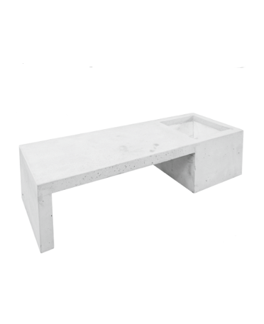 Bench with planter