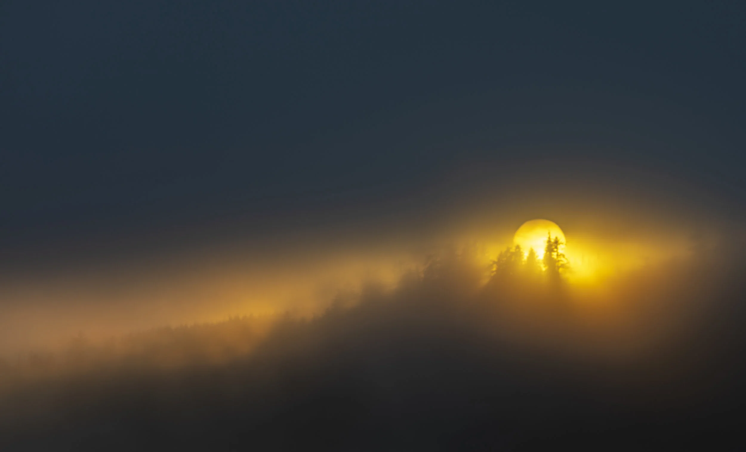 Foggy Sombrio Sunset
