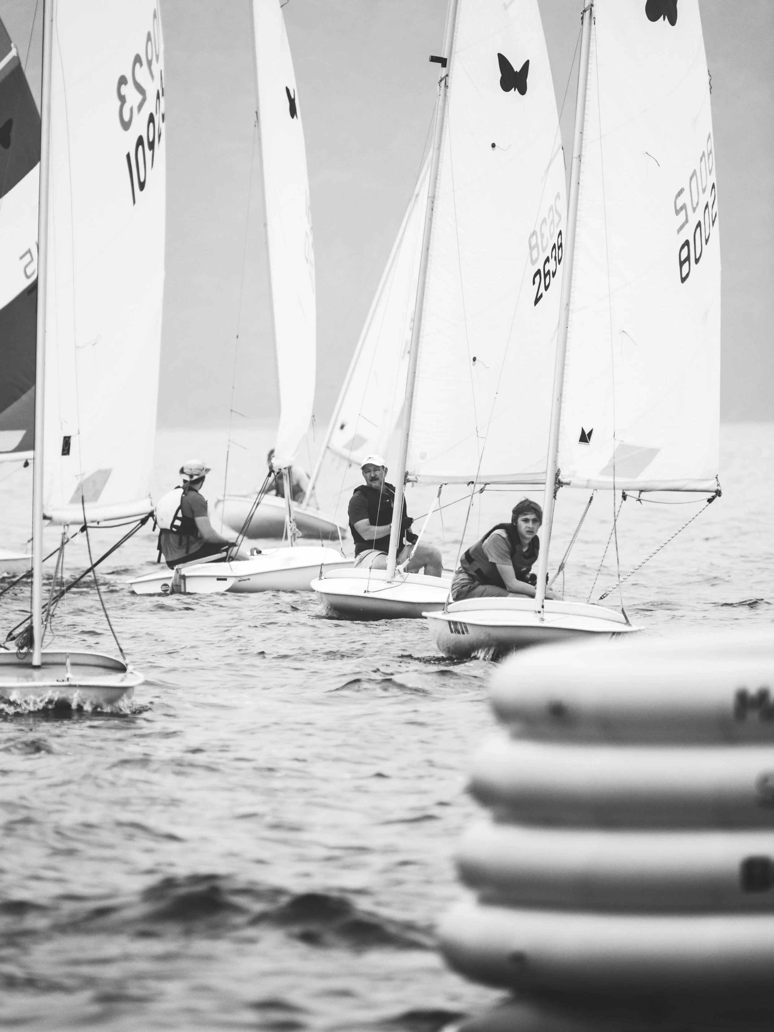 Butterfly Nationals Day 3. One last race.

Smoky, mystical, and a little haunting. Some moments just ask to be seen in black and white.

The open fleet got out there one more time before the regatta was called &ndash; and what unfolded on that water 