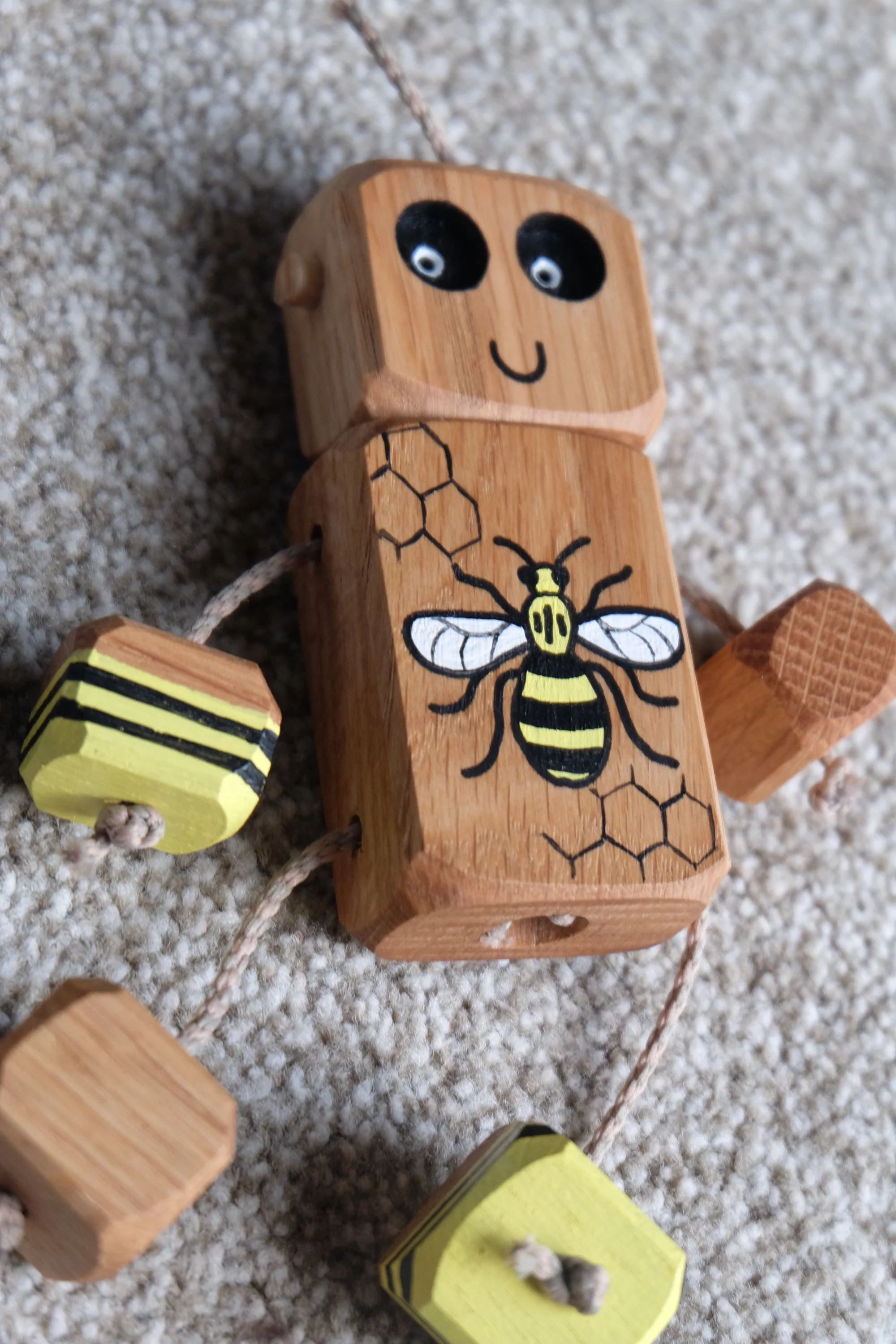 Bee-Happy Ned Up Close