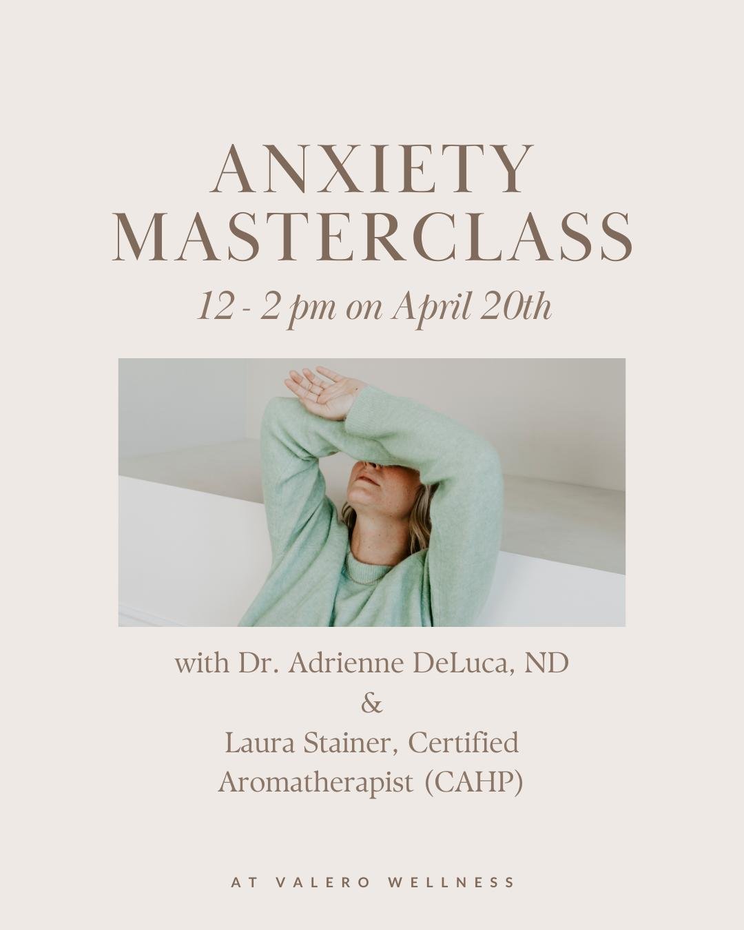 Want to go from this 😖😓😩 to this 😁🤩😌?⁠
⁠
Then this masterclass is for YOU! (yes you 🫵)⁠
⁠
⁠☁️⁠ In this masterclass you'll learn:⁠
- the underlying causes of anxiety⁠
- naturopathic treatments⁠
- incorporating essential oils⁠
- a calming medita