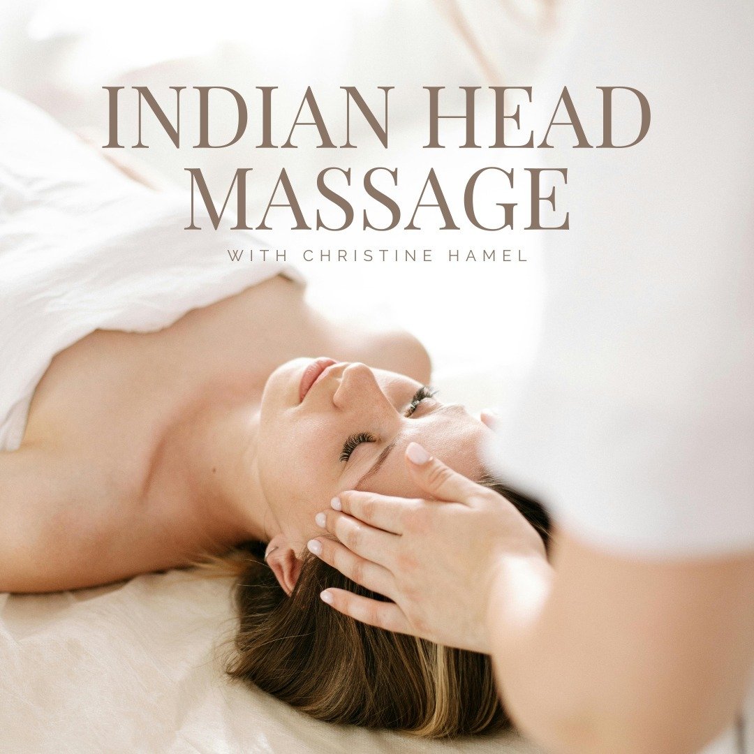 NEW Service with Christine Hamel 💆⁠
⁠
Are you ready to feel relaxed &amp; rejuvenated? Then you need to try an Indian Head Massage with Christine!⁠
⁠
Indian Head Massage has evolved from thousands of years of techniques handed down from generation t