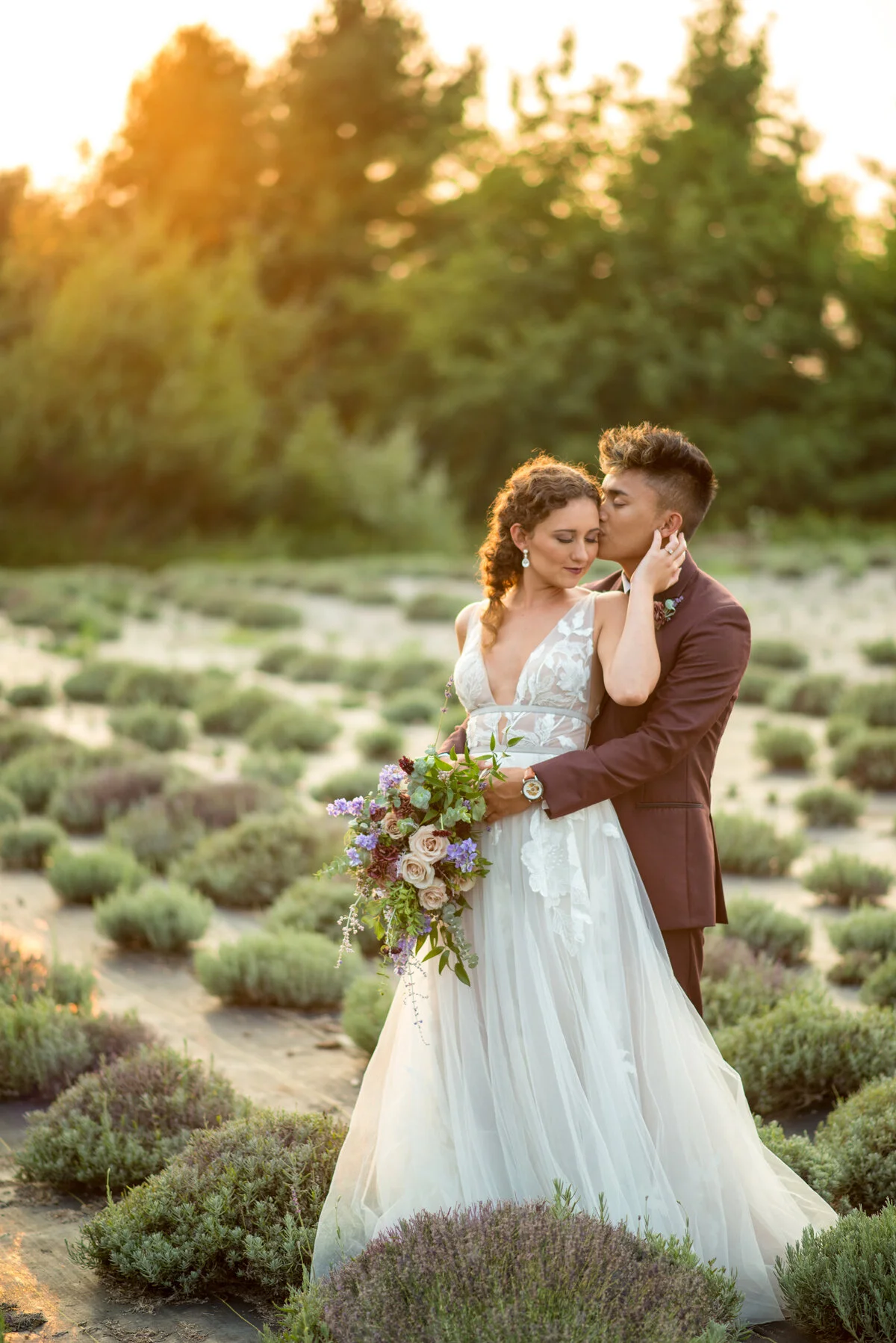 Styled shoot by Kasey and Ben Photography at Island Lavender at Historic Island Dairy.