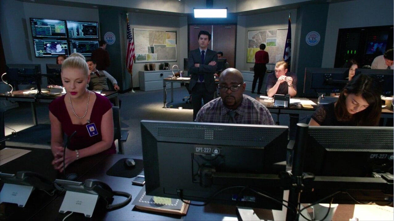  Matthew Bridges with Katherine Heigl, Cliff Chamberlain and Sheila Vand in State of Affairs (NBC). 