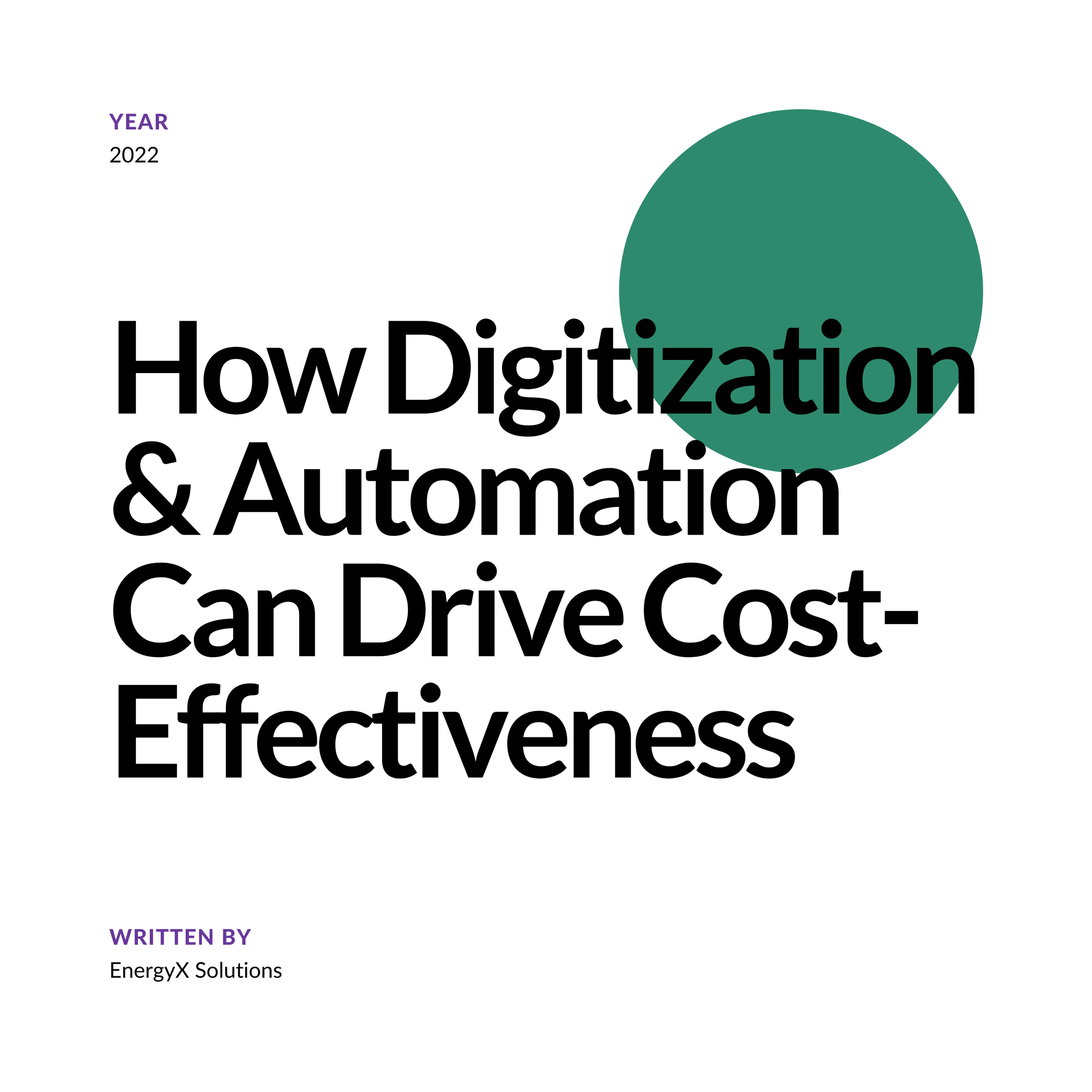 How Digitization &amp; Automation Can Drive Cost-Effectiveness