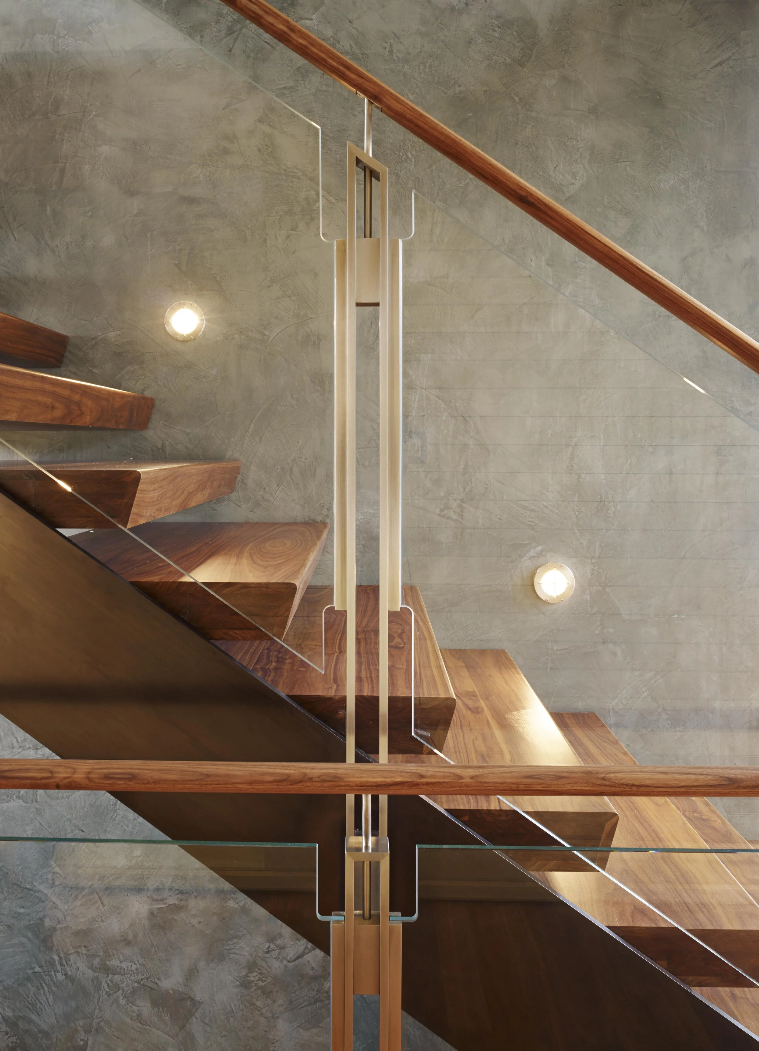 Lake View Modern Stair