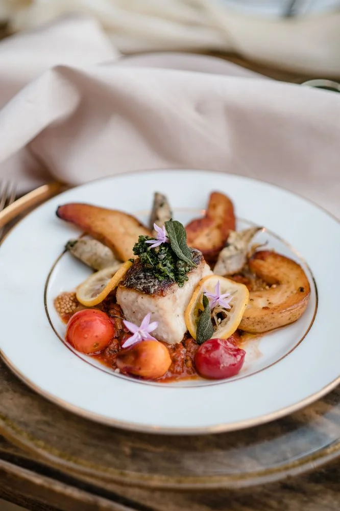 Seared Halibut with Fingerling Potatos
