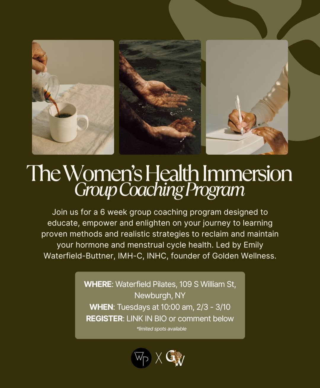 📣 calling all my LOCAL ladies! Our first in person coaching event is happening soon, at my lovely sister&rsquo;s studio starting early Feb!

We will come together for 6 weeks and dive into our hormone and menstrual cycle health, learning how our bod