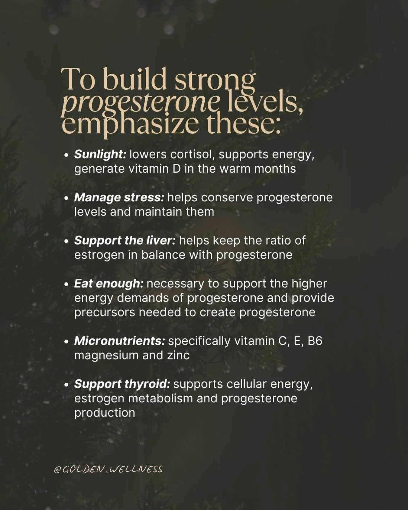 If you struggle with PMS symptoms in your luteal phase (anxiety, mood swings, headaches, breast tenderness, aches, insomnia&hellip;) slowly working on boosting progesterone levels can help. 

Not to mention all of the amazing health benefits (short a