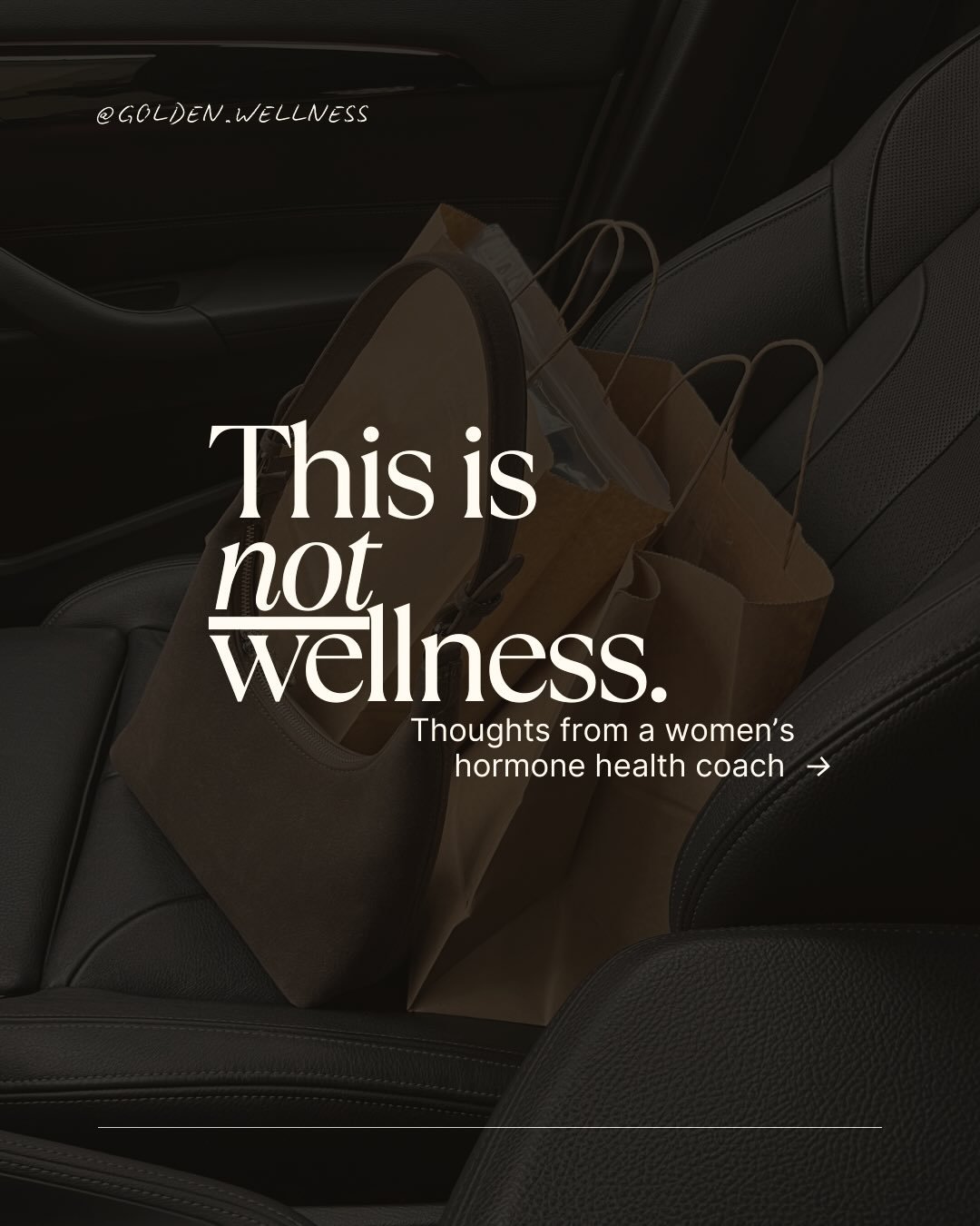 It&rsquo;s insane what&rsquo;s being touted as &ldquo;wellness&rdquo; these days &mdash; no wonder we are so confused and sick. 

I do think that a lot of people who follow along in this sphere are waking up to this and there will be a big shift happ