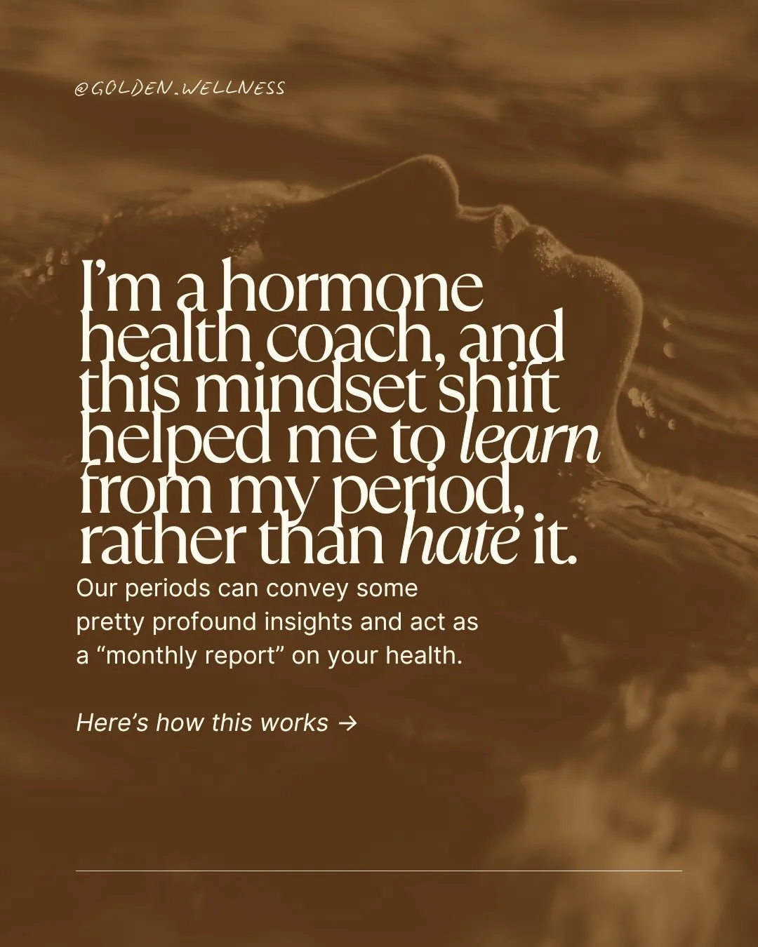 Your period does NOT have to be &ldquo;perfect&rdquo; by any means, but knowing what the symptoms mean and why they happen is a total mindset shift from &ldquo;it sucks to be a woman&rdquo; to &ldquo;I know why this is happening, let me see where I c