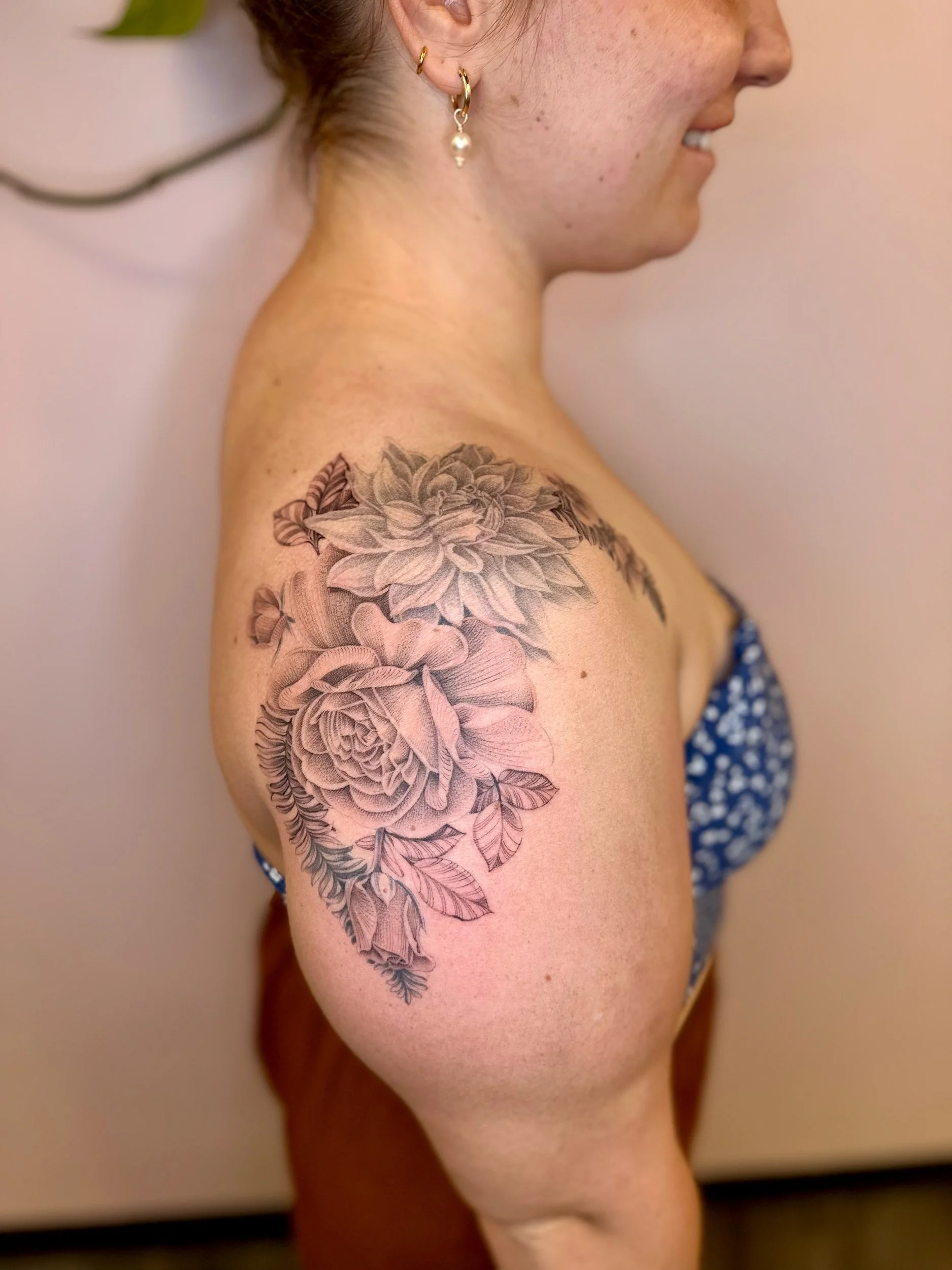 Floral Shoulder Tattoo