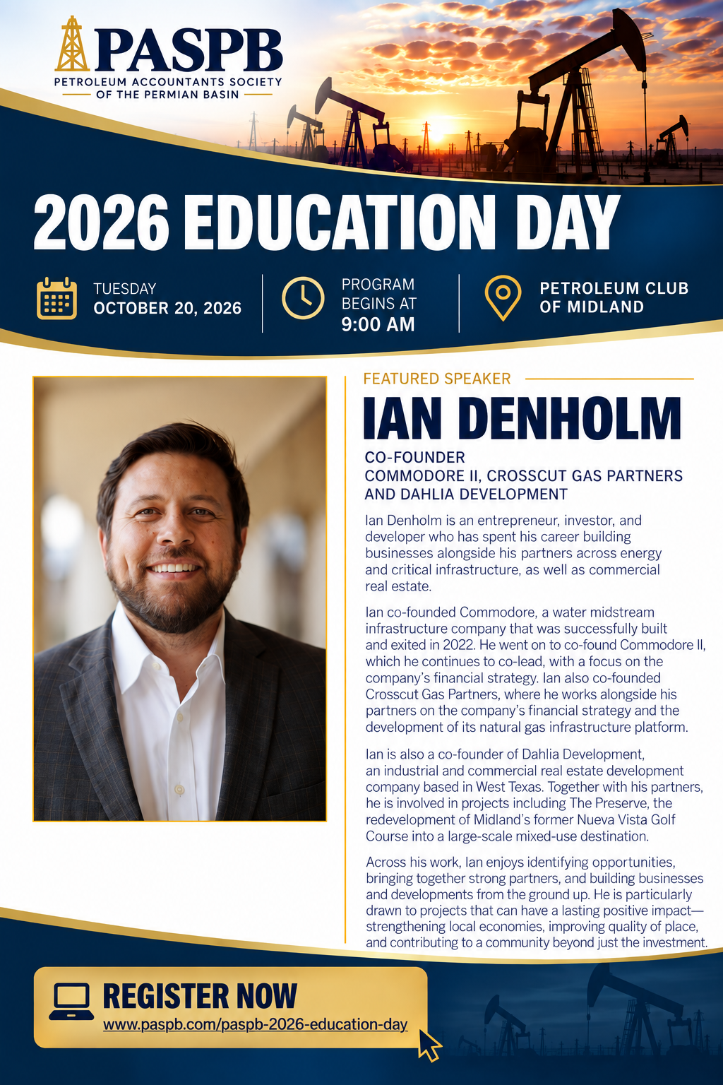 9 AM - Ian Denholm_PASPB 2026 Education Day Flyer-Final.png