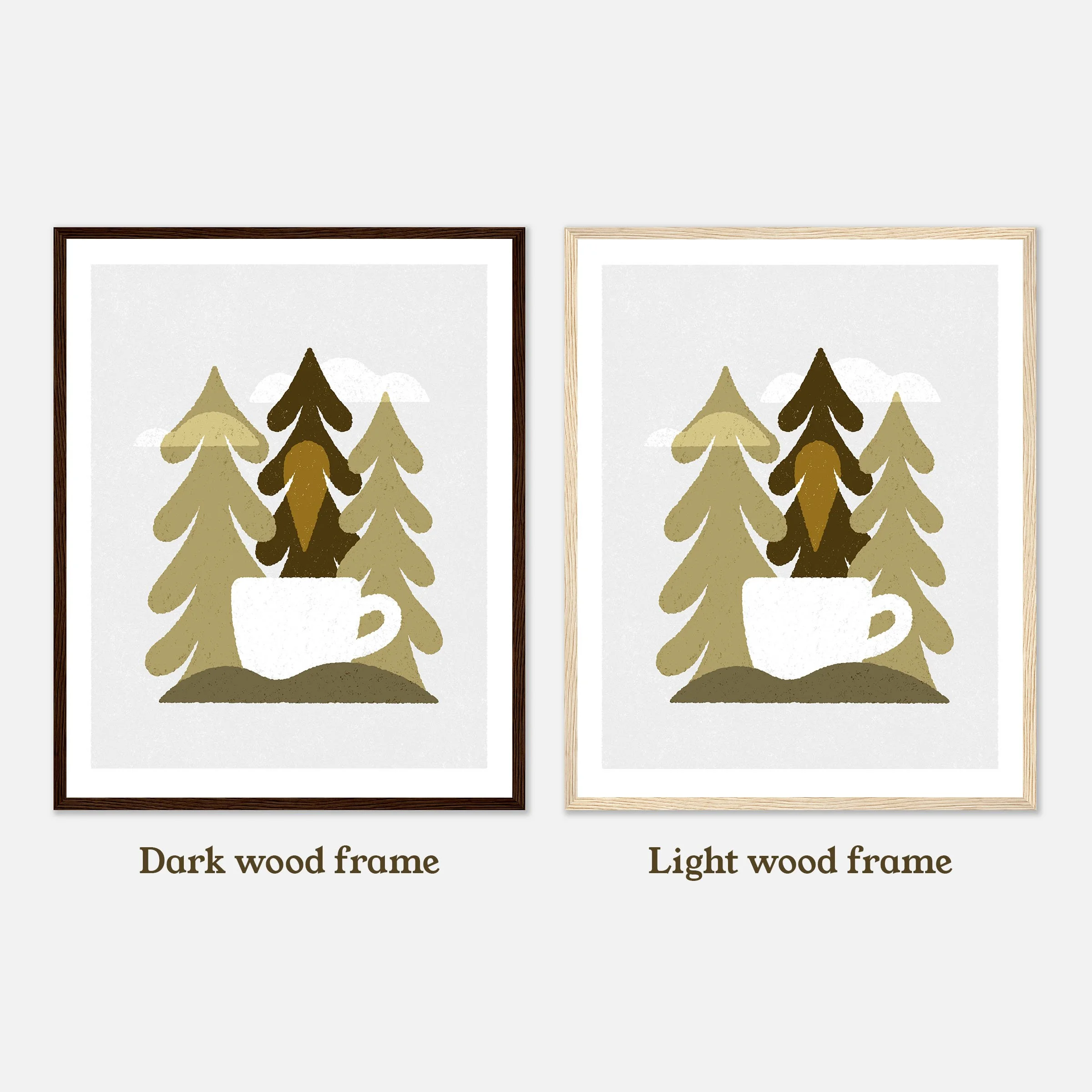 cozy-club-frame-options-light-and-dark-wood-coffee-in-the-trees.jpg