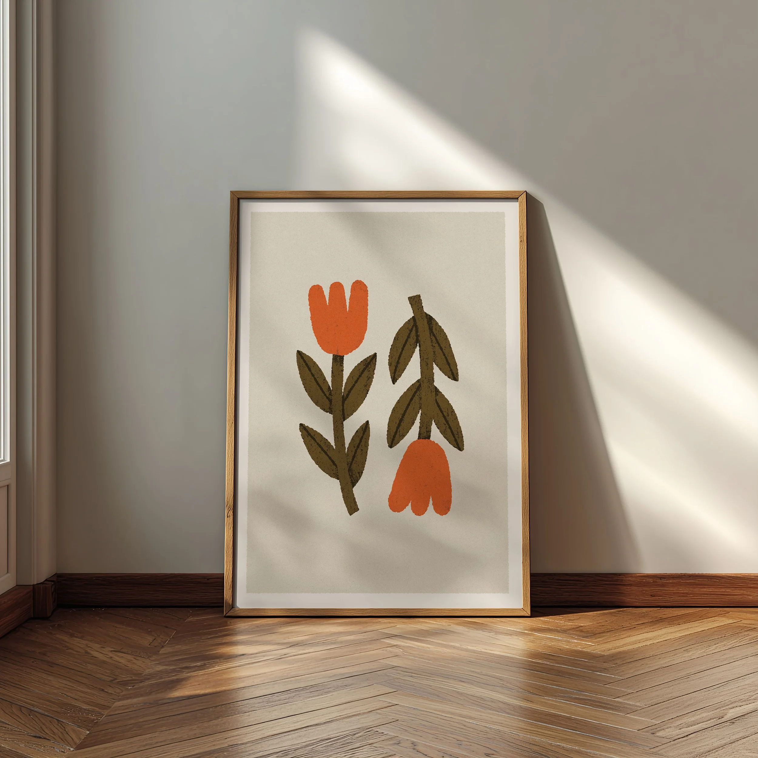 Moody Wildflowers Print