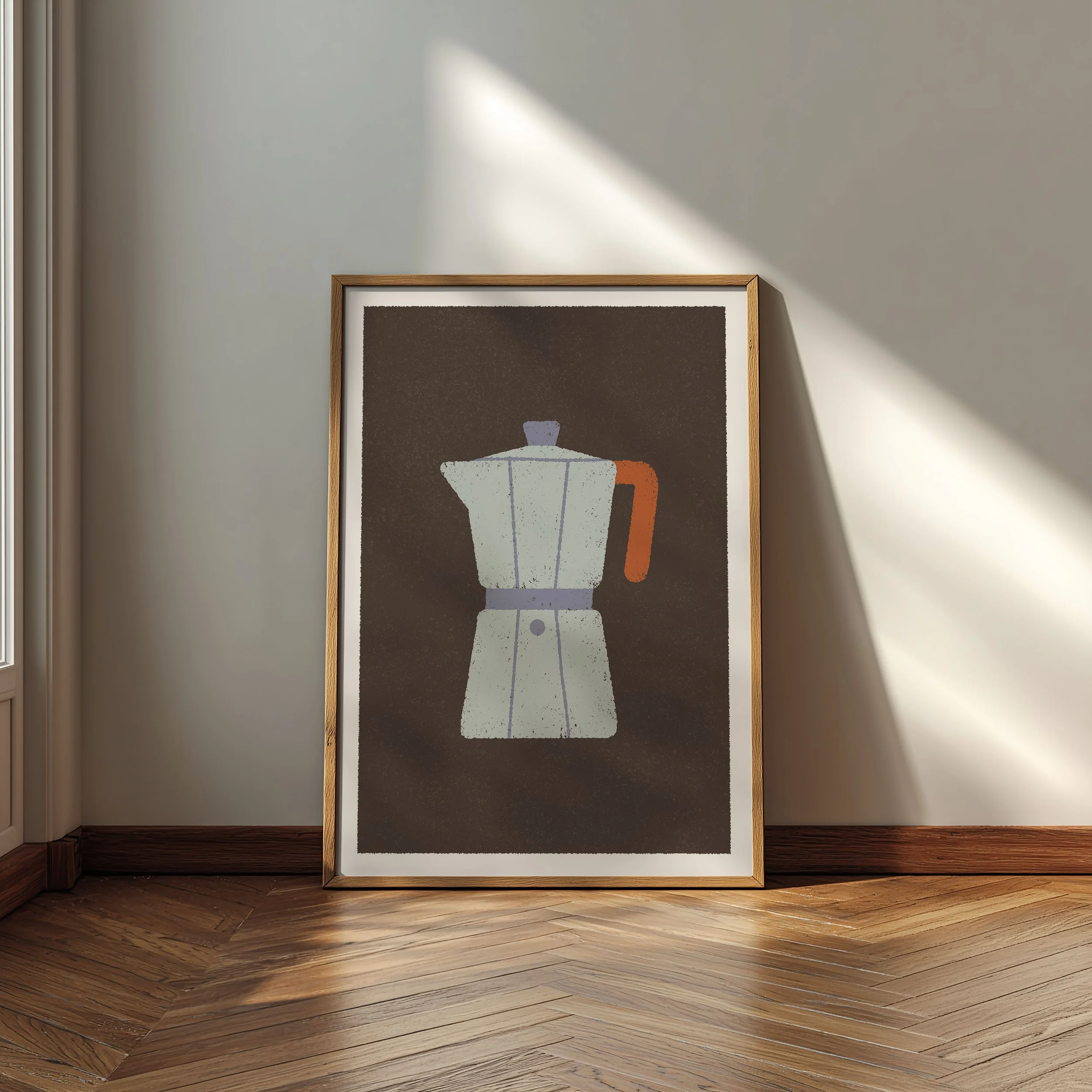 Moka Pot Coffee Art Print