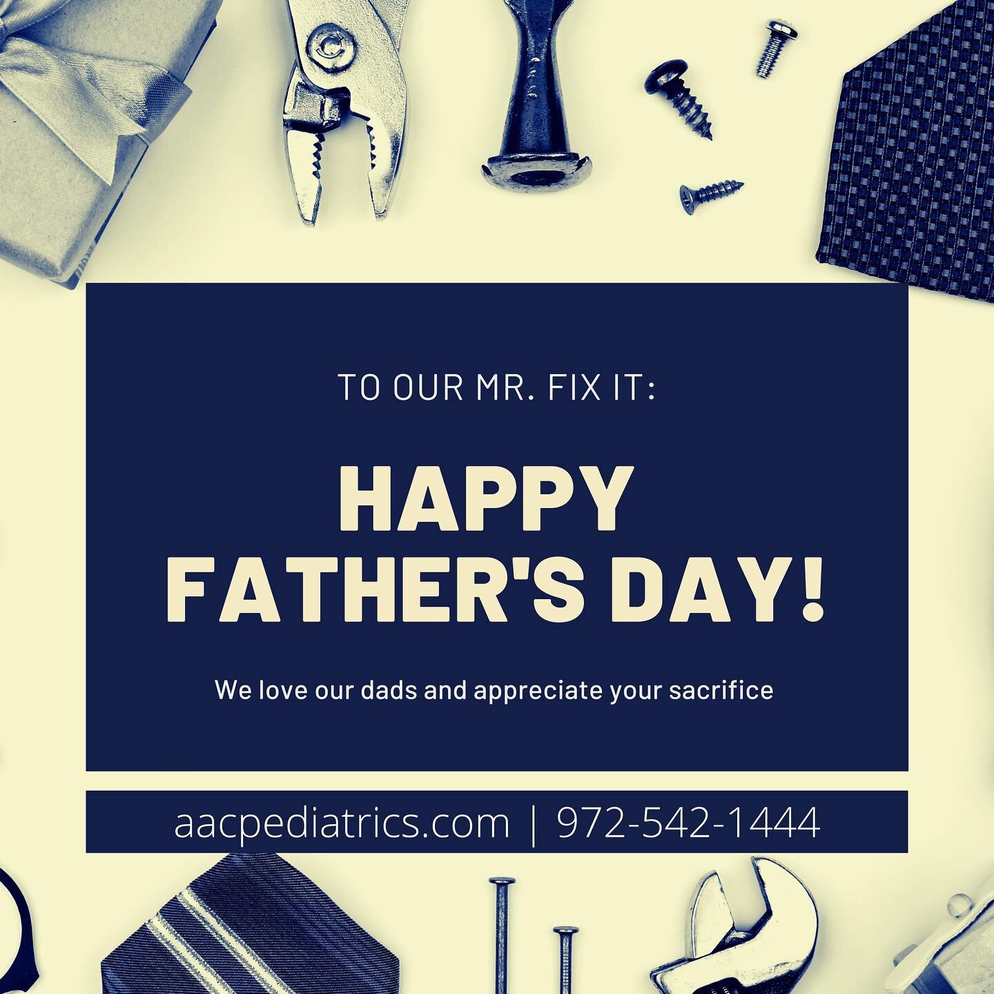 ❤️❤️❤️ Happy Father&rsquo;s Day from all of us at All About Children Pediatrics!