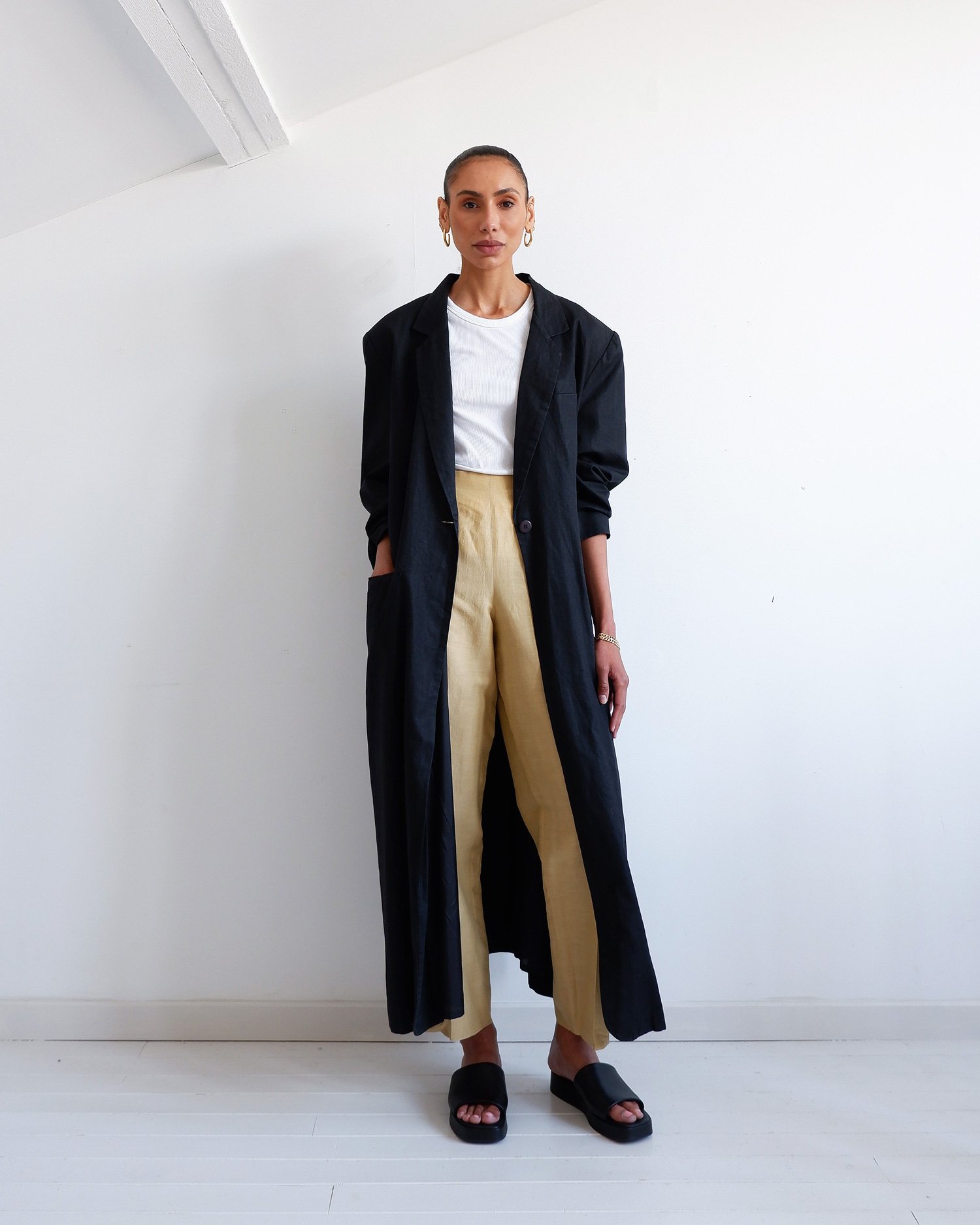 Linen blend duster — Retold Vintage