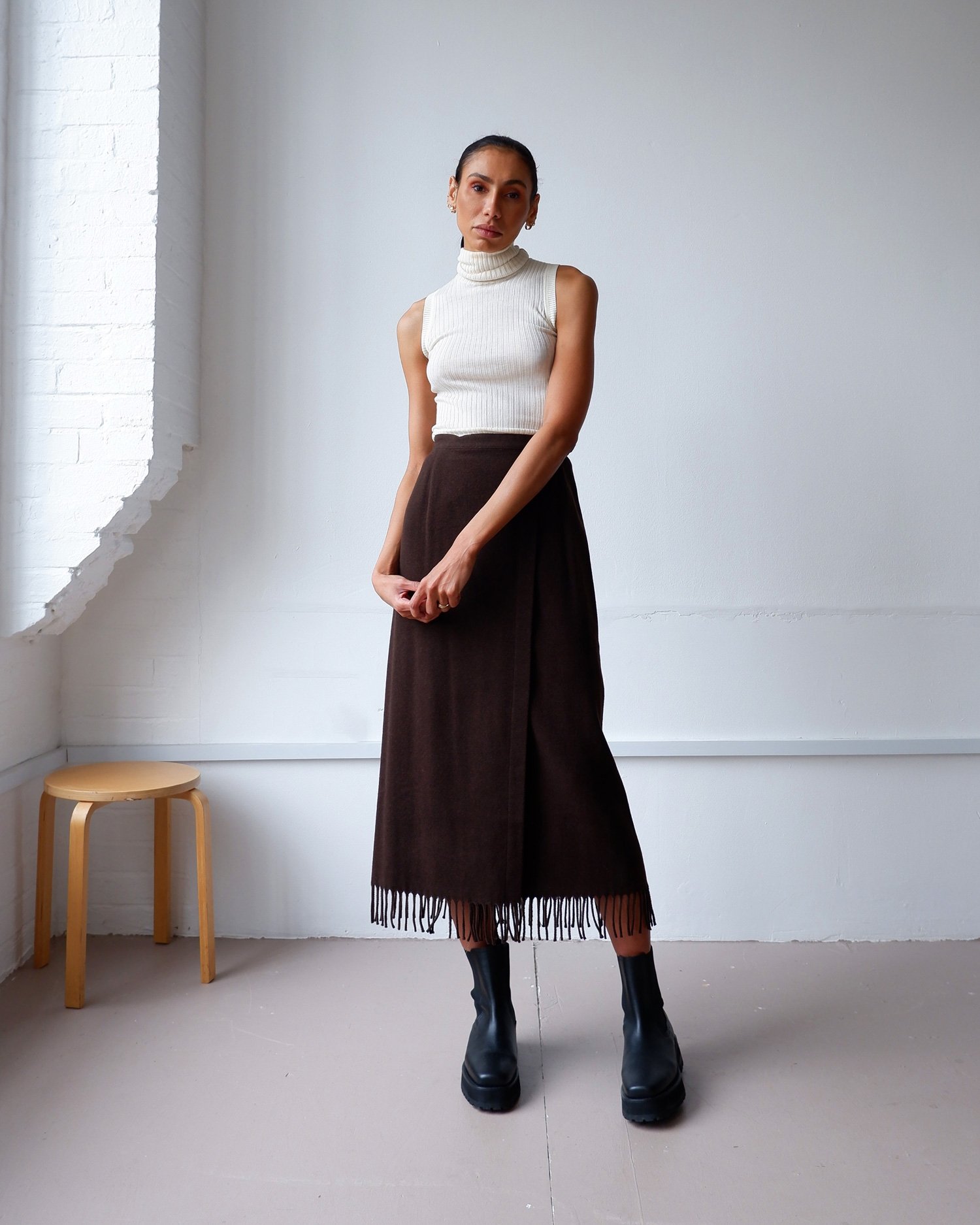 Vintage fringed midi skirt — Retold Vintage