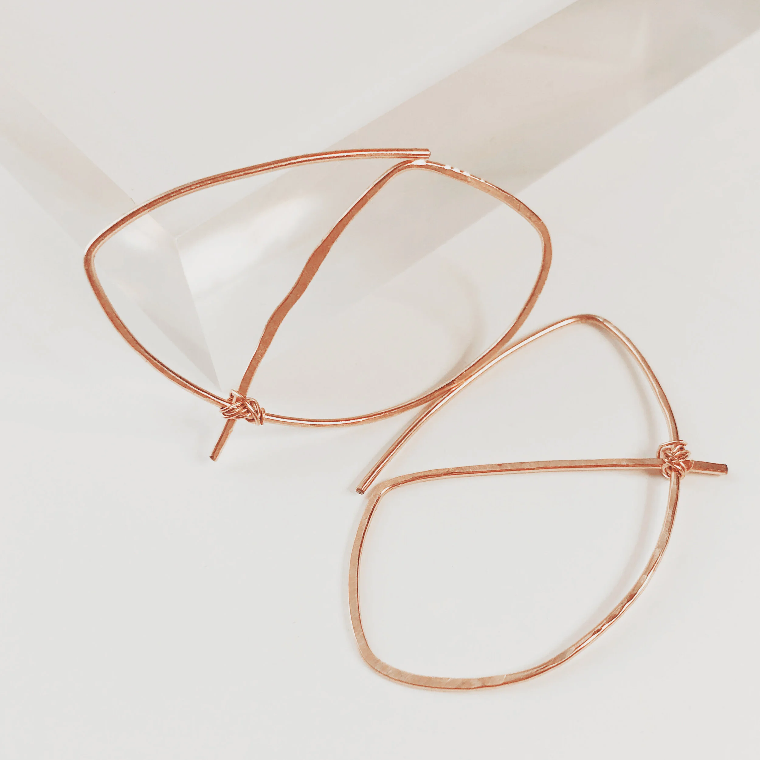 Go with the Flow Hoops - Rose