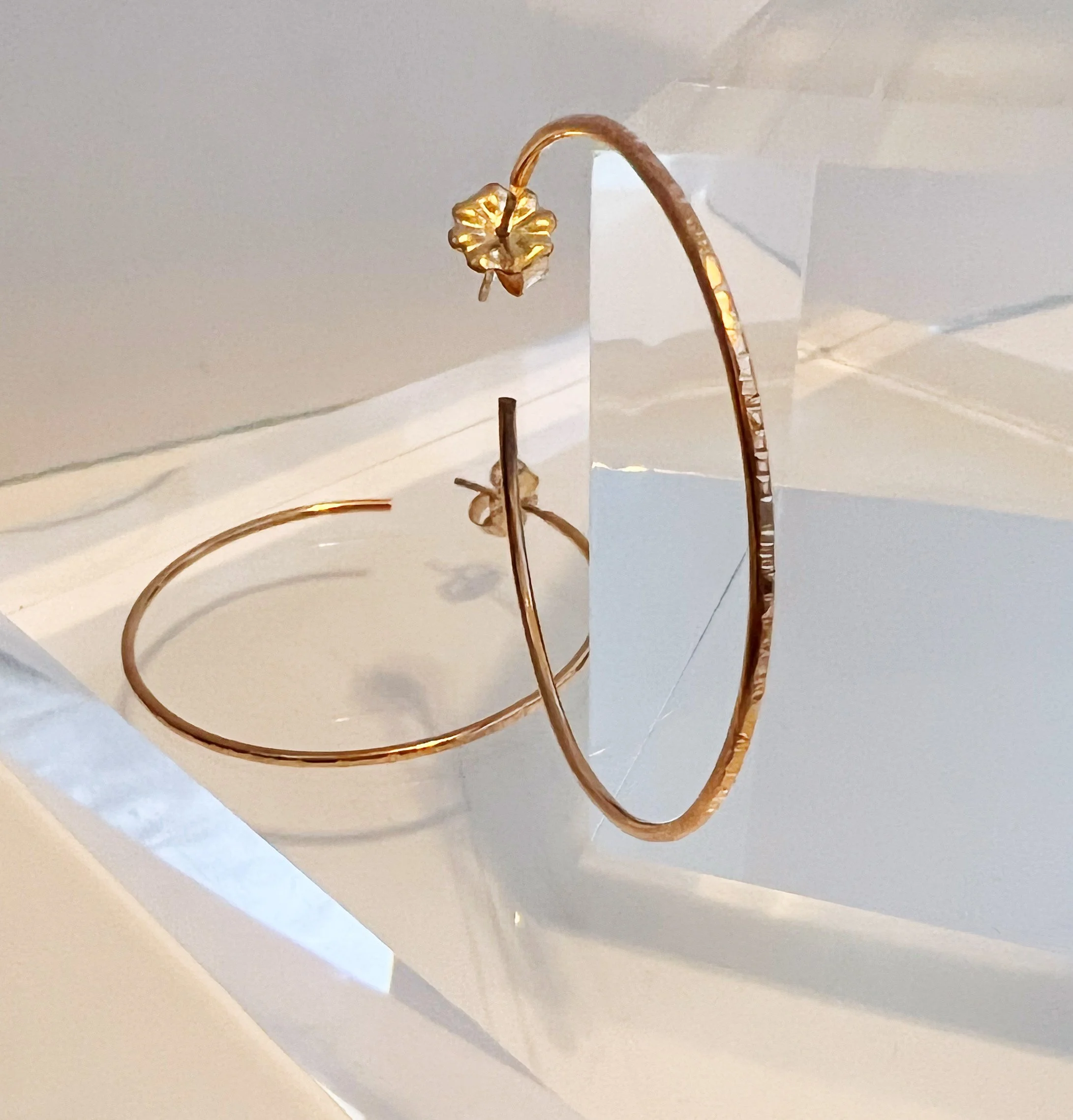 Gilded Hoops  - Small