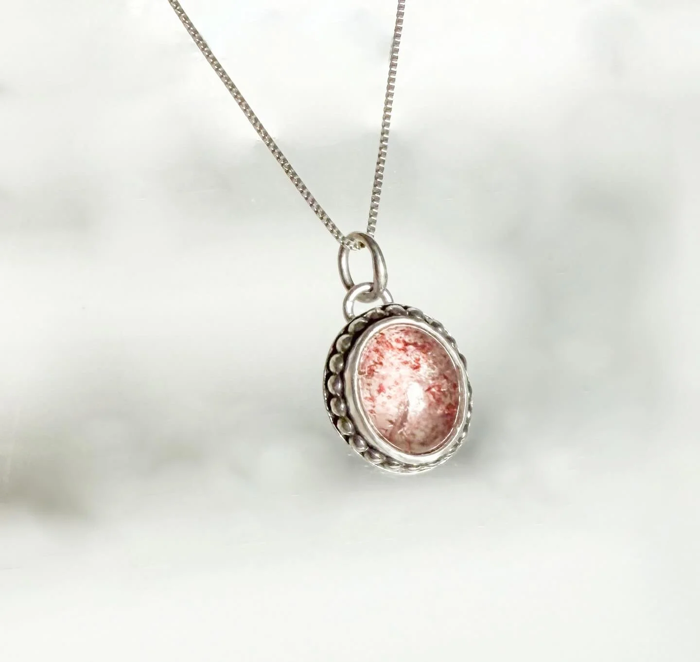 Strawberry Quartz Necklace
