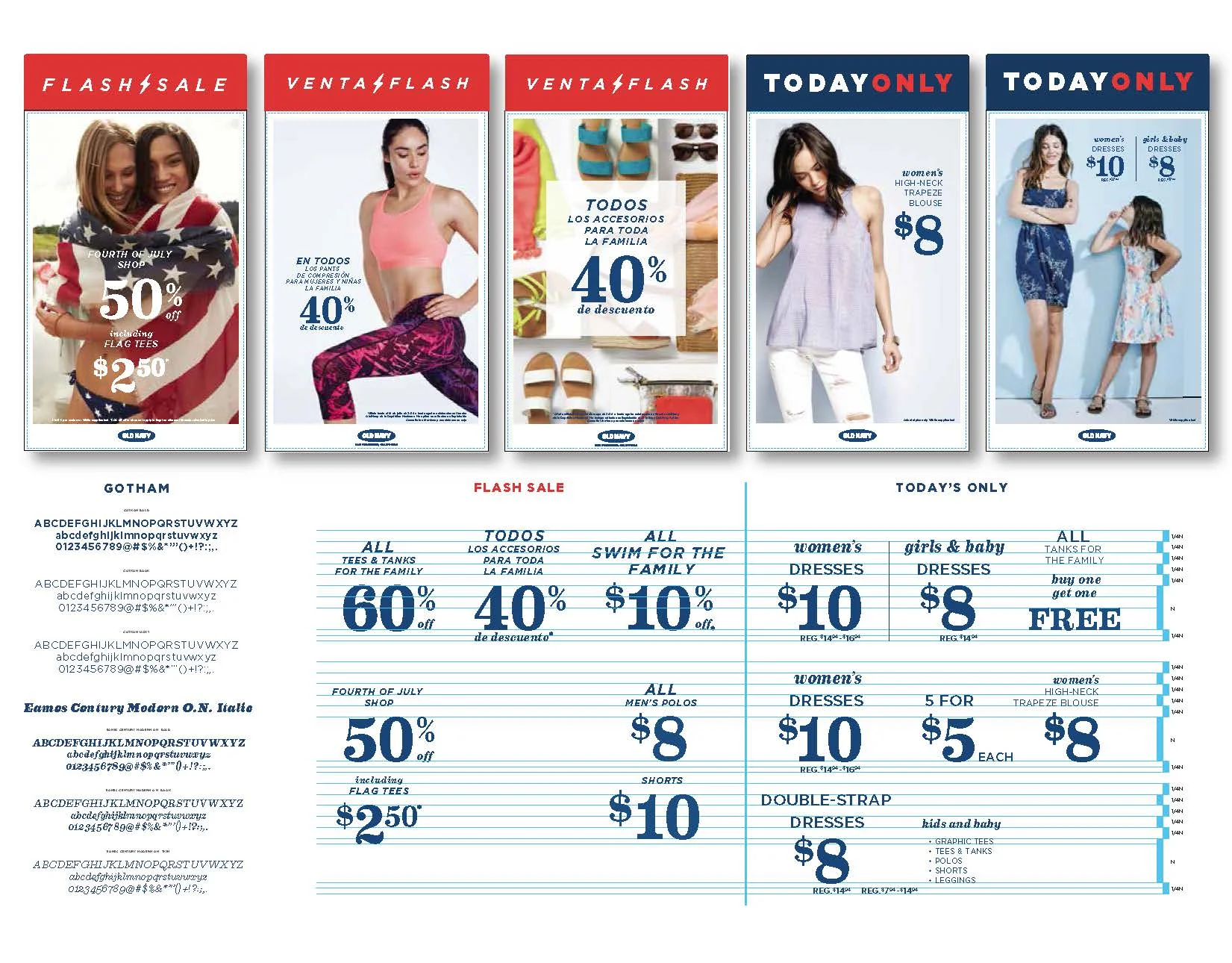 4. Sales Promotional Poster Typographic System