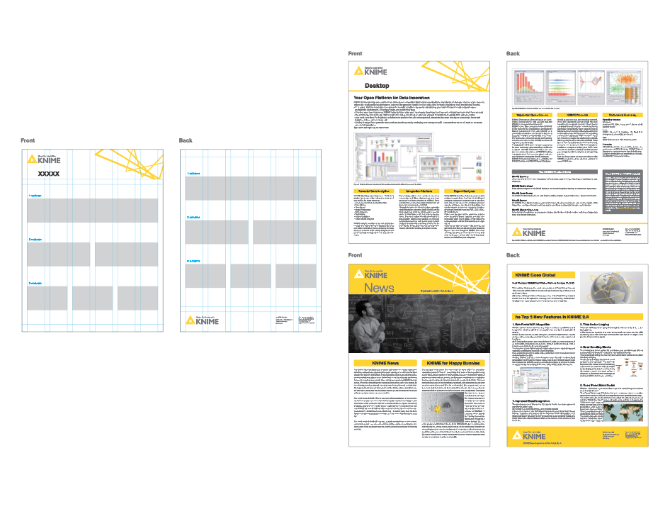 Grid Template + Datasheet, Newsletter