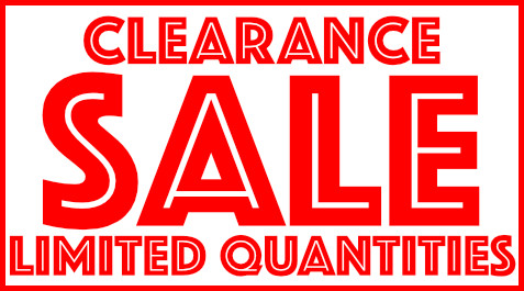 Check out our Clearance Page!