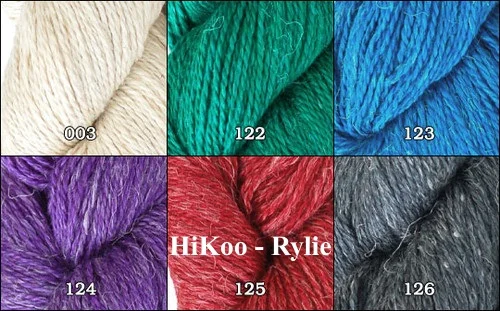 2 more luxury yarns now online: Rylie by HiKoo