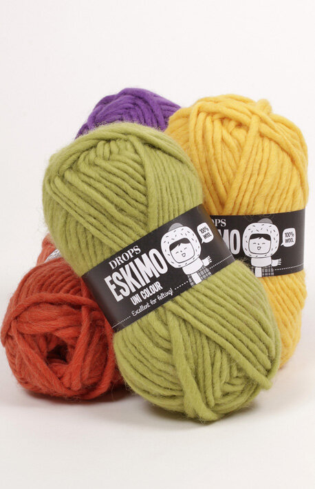 Spice Drops Eskimo Print 100%wool yarn 54 yds ea lot of 2 